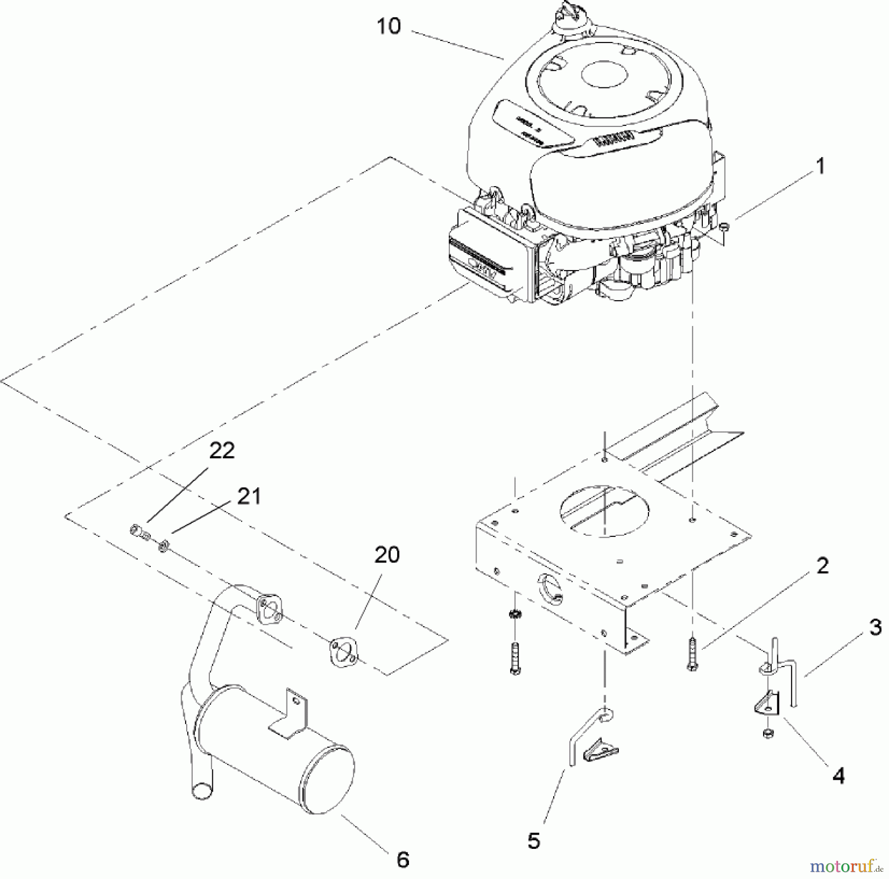  Toro Neu Mowers, Lawn & Garden Tractor Seite 1 71199 (12-32XL) - Toro 12-32XL Lawn Tractor, 2004 (240000001-240999999) ENGINE ASSEMBLY