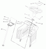 Toro 71199 (12-32XL) - 12-32XL Lawn Tractor, 2004 (240000001-240999999) Listas de piezas de repuesto y dibujos FIXED STEERING ASSEMBLY