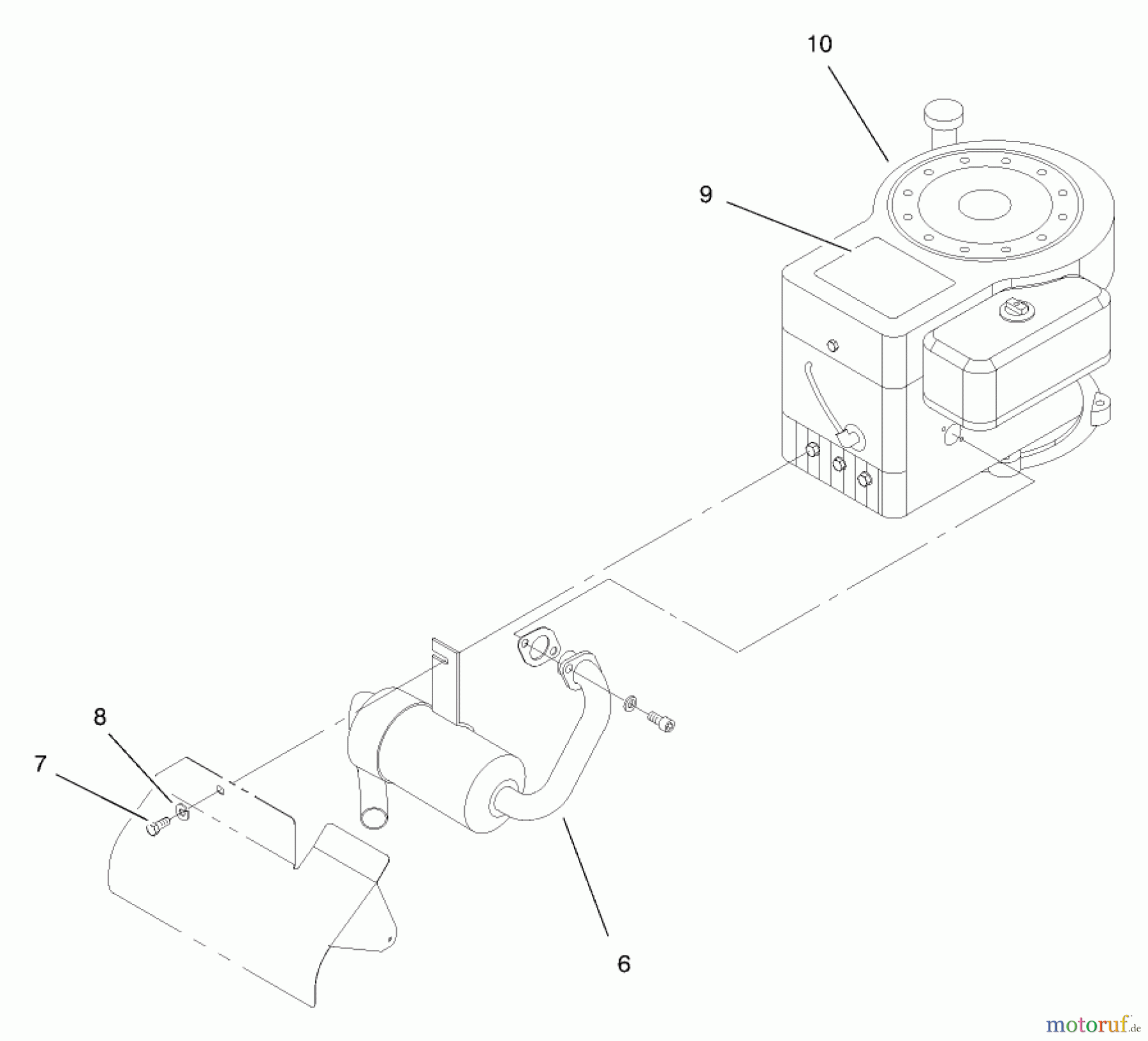  Toro Neu Mowers, Lawn & Garden Tractor Seite 1 71208 (13-38XL) - Toro 13-38XL Lawn Tractor, 1998 (8900001-8999999) ENGINE ASSEMBLY