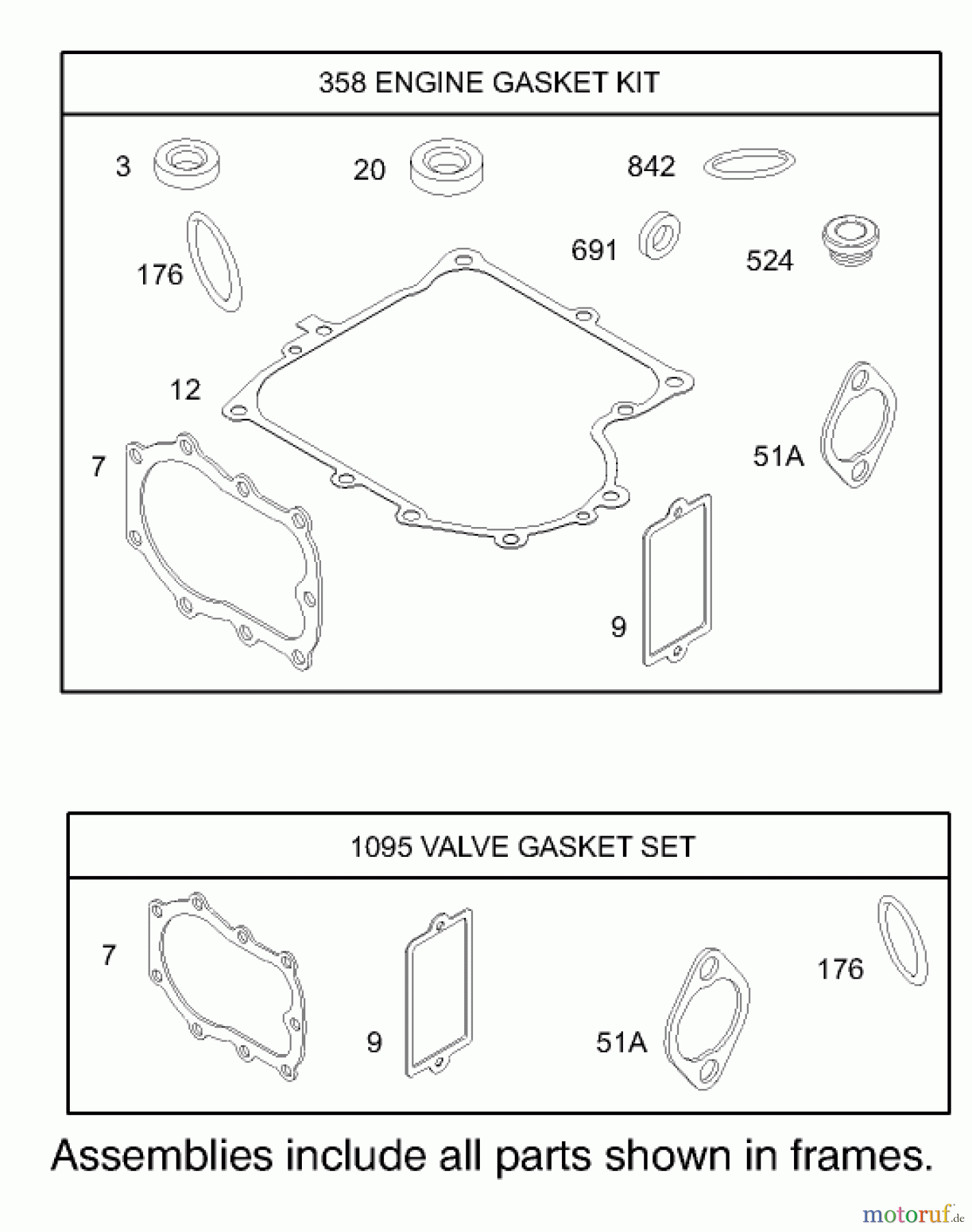  Toro Neu Mowers, Lawn & Garden Tractor Seite 1 71209 (13-32XLE) - Toro 13-32XLE Lawn Tractor, 2003 (230000001-230999999) GASKET ASSEMBLY ENGINE BRIGGS AND STRATTON MODEL 28M707-1125-E1