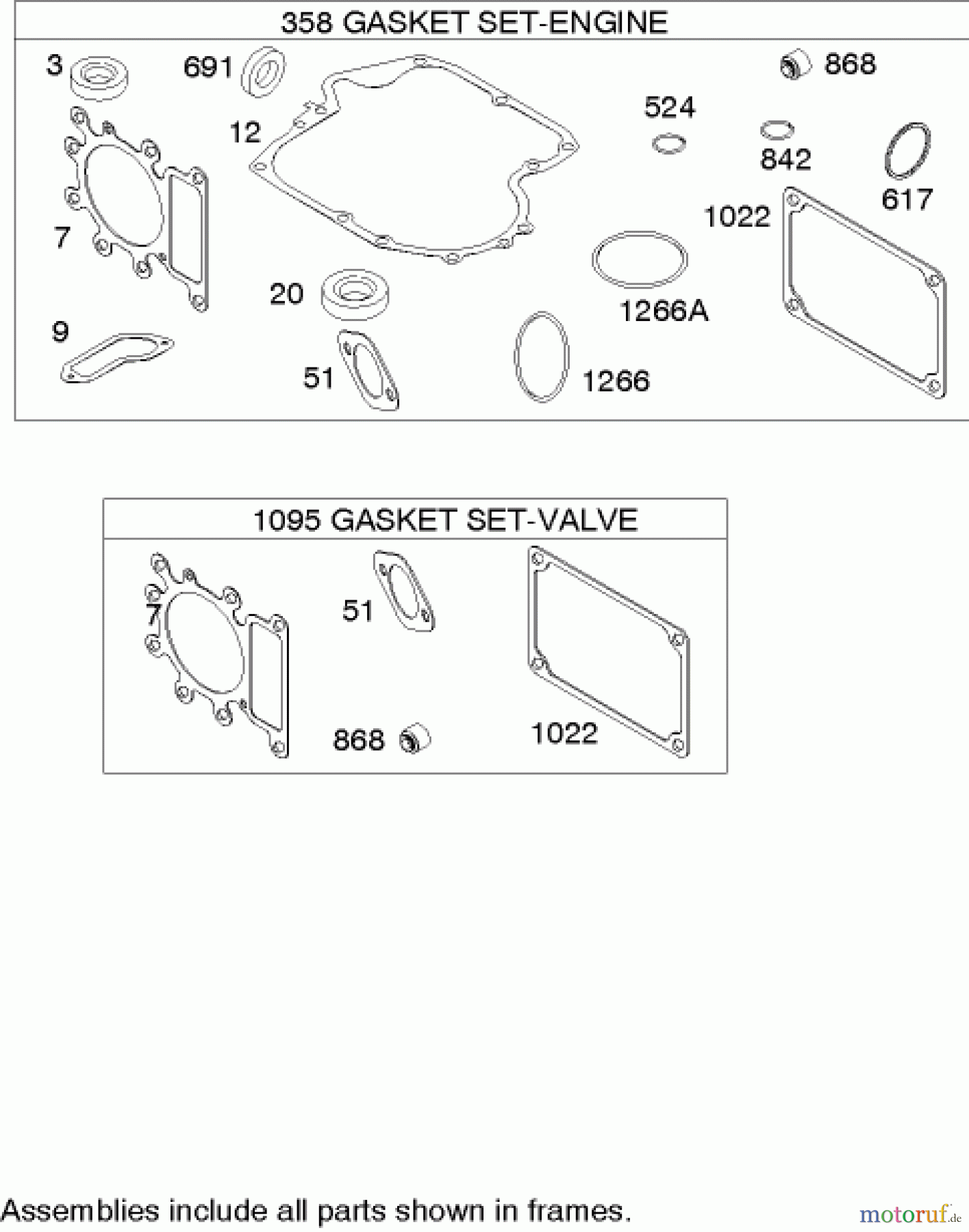  Toro Neu Mowers, Lawn & Garden Tractor Seite 1 71209 (13-32XLE) - Toro 13-32XLE Lawn Tractor, 2004 (240000001-240999999) GASKET ASSEMBLY BRIGGS AND STRATTON 21A907-0169-E1