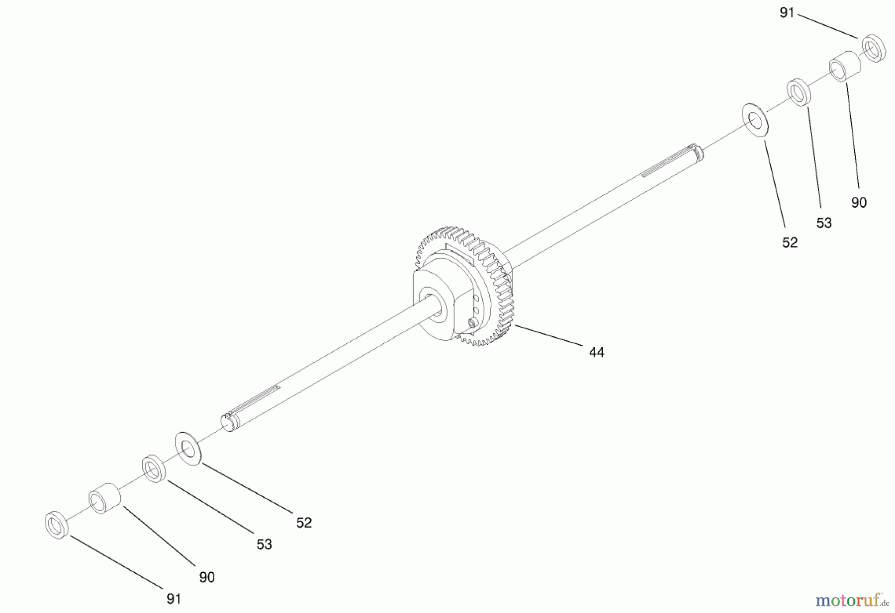  Toro Neu Mowers, Lawn & Garden Tractor Seite 1 71212 (17-44HXL) - Toro 17-44HXL Lawn Tractor, 2000 (200000001-200999999) HYDRO TRANSAXLE ASSEMBLY #3