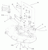 Toro 71212 (17-44HXL) - 17-44HXL Lawn Tractor, 2000 (200000001-200999999) Listas de piezas de repuesto y dibujos IDLER & BRAKE ASSEMBLY