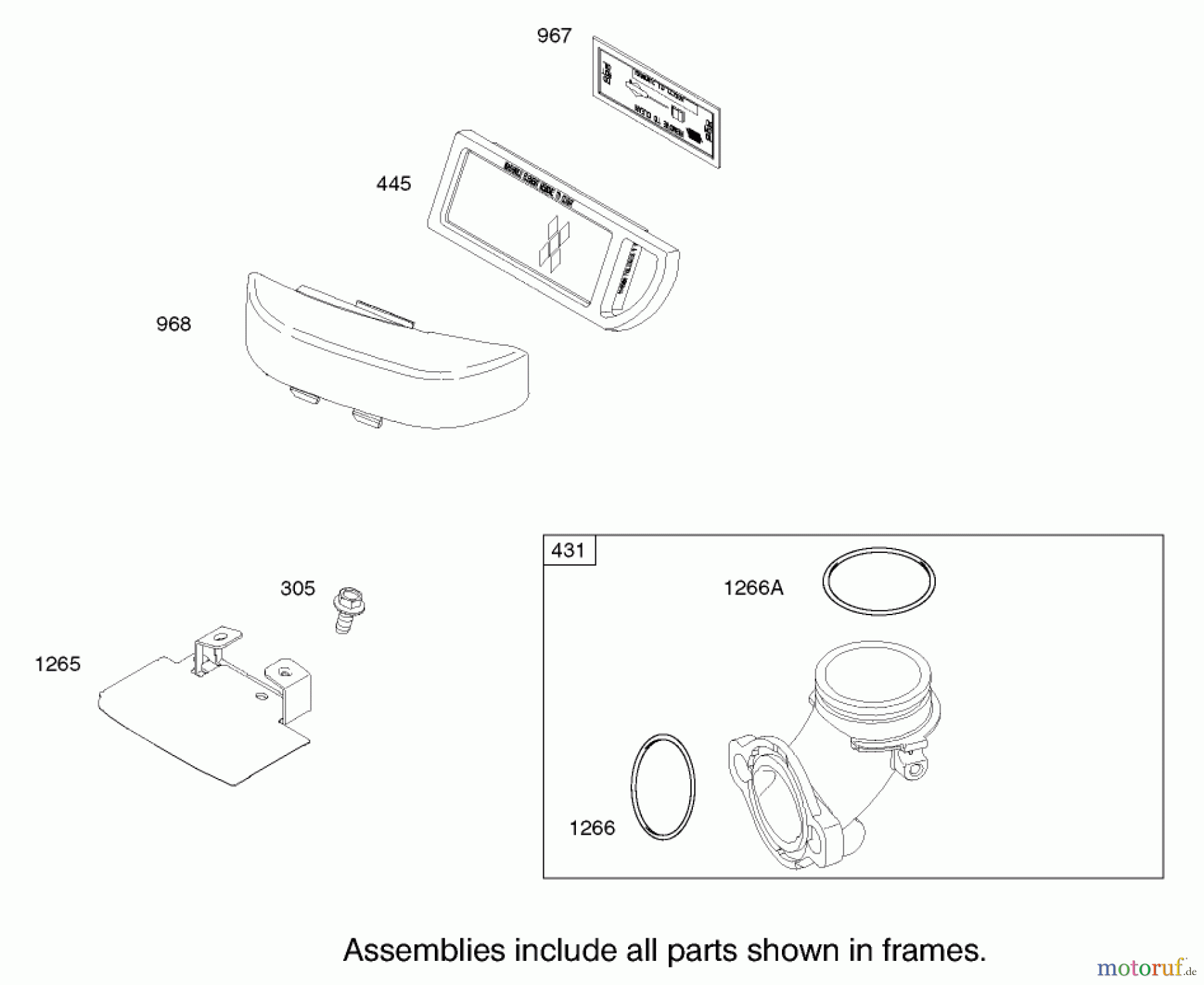  Toro Neu Mowers, Lawn & Garden Tractor Seite 1 71227 (16-38HXL) - Toro 16-38HXL Lawn Tractor, 2003 (230000001-230999999) AIR CLEANER ASSEMBLY BRIGGS AND STRATTON MODEL 286H77-0121-E1