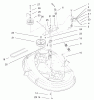 Toro 71227 (16-38HXL) - 16-38HXL Lawn Tractor, 2003 (230000001-230999999) Listas de piezas de repuesto y dibujos DECK BLADE DRIVE & BRAKING ASSEMBLY