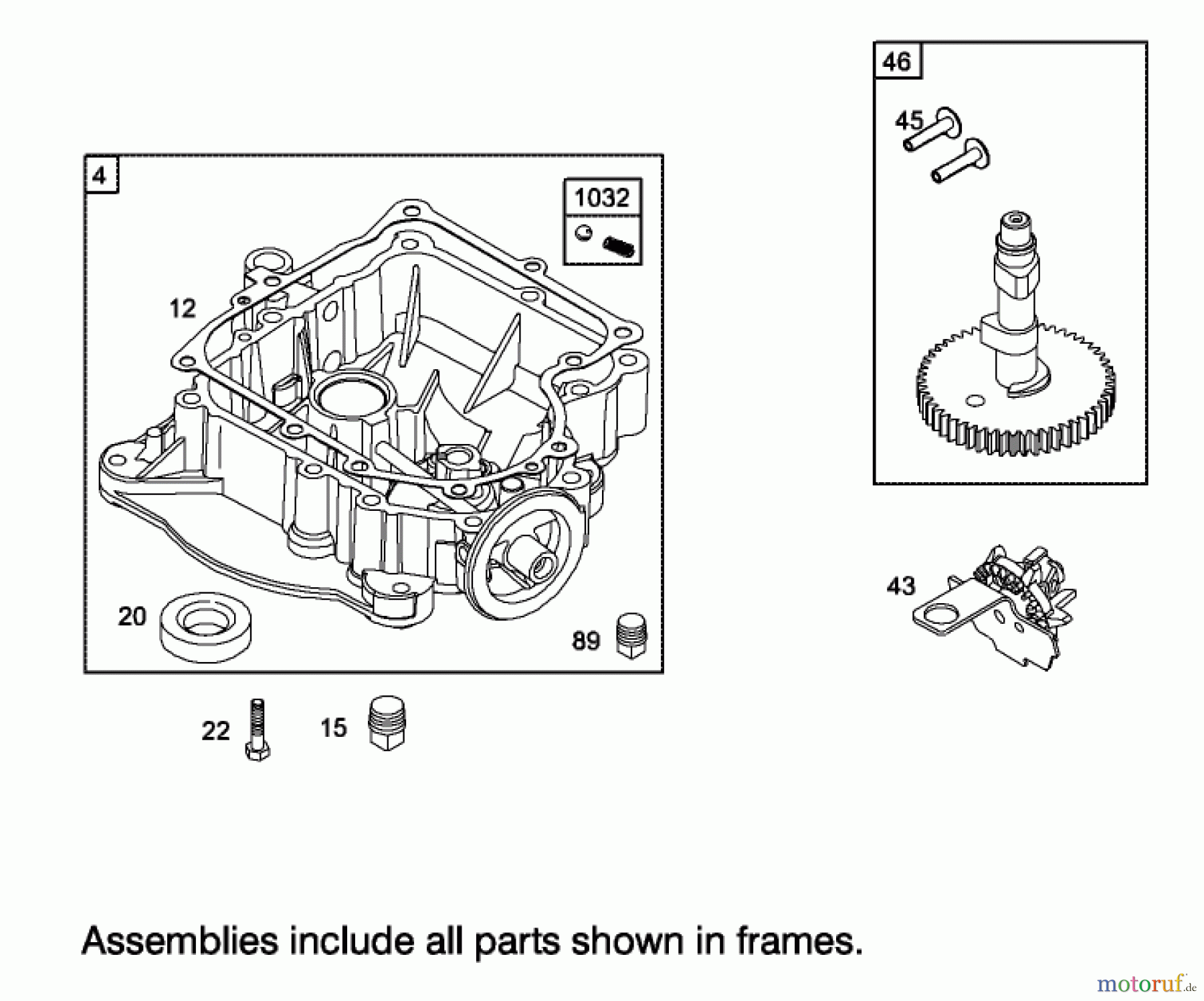  Toro Neu Mowers, Lawn & Garden Tractor Seite 1 71228 (17-44HXL) - Toro 17-44HXL Lawn Tractor, 2002 (220010001-220999999) CRANKCASE ASSEMBLY ENGINE BRIGGS AND STRATTON MODEL 31F777-0123-E1