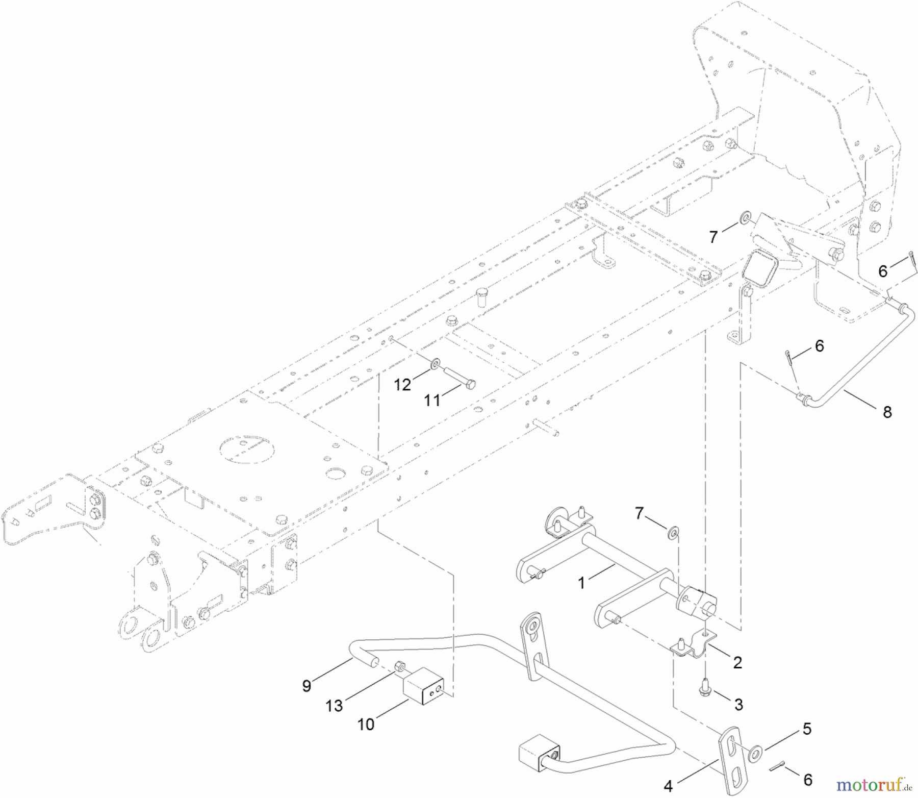  Toro Neu Mowers, Lawn & Garden Tractor Seite 1 71255 (XLS 420T) - Toro XLS 420T Lawn Tractor, 2012 (SN 312000001-312999999) DECK LIFT ASSEMBLY