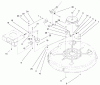 Toro 71301 (12.5-32XLE) - 12.5-32XLE Lawn Tractor, 2001 (210000001-210999999) Listas de piezas de repuesto y dibujos DECK BLADE DRIVE AND BRAKING ASSEMBLY