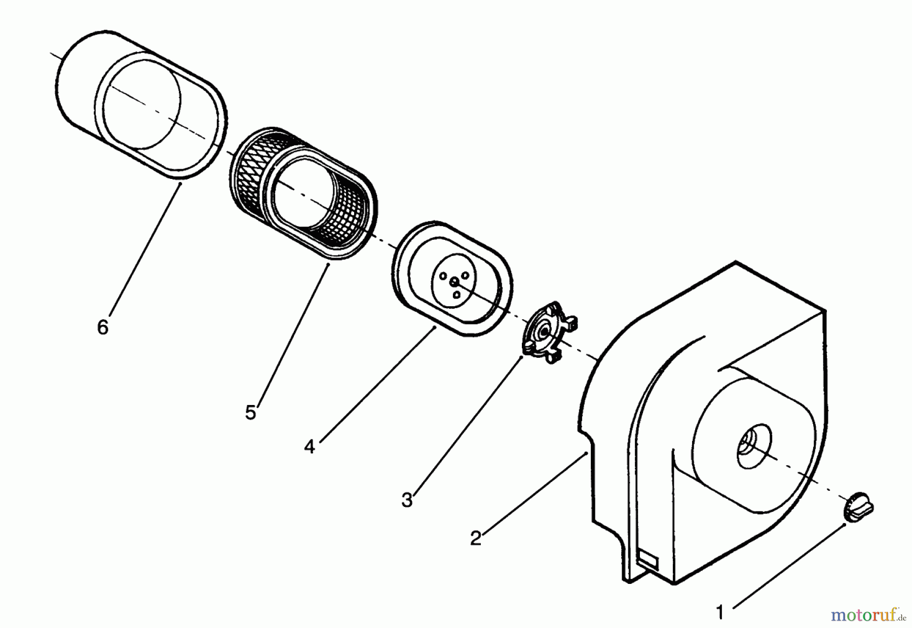  Toro Neu Mowers, Lawn & Garden Tractor Seite 1 72041 (244-H) - Toro 244-H Yard Tractor, 1993 (3900001-3999999) AIR CLEANER ASSEMBLY