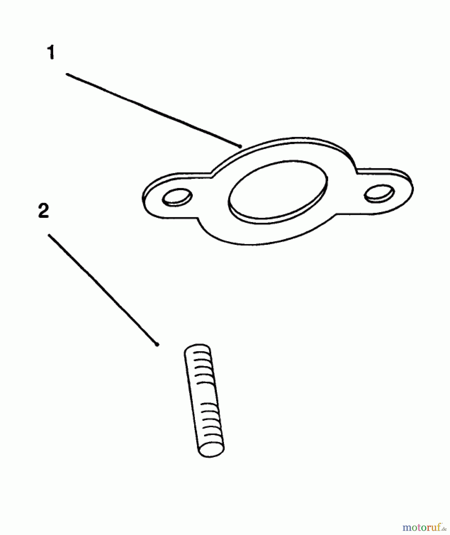  Toro Neu Mowers, Lawn & Garden Tractor Seite 1 72103 (268-H) - Toro 268-H Yard Tractor, 1994 (4900001-4999999) EXHAUST #2