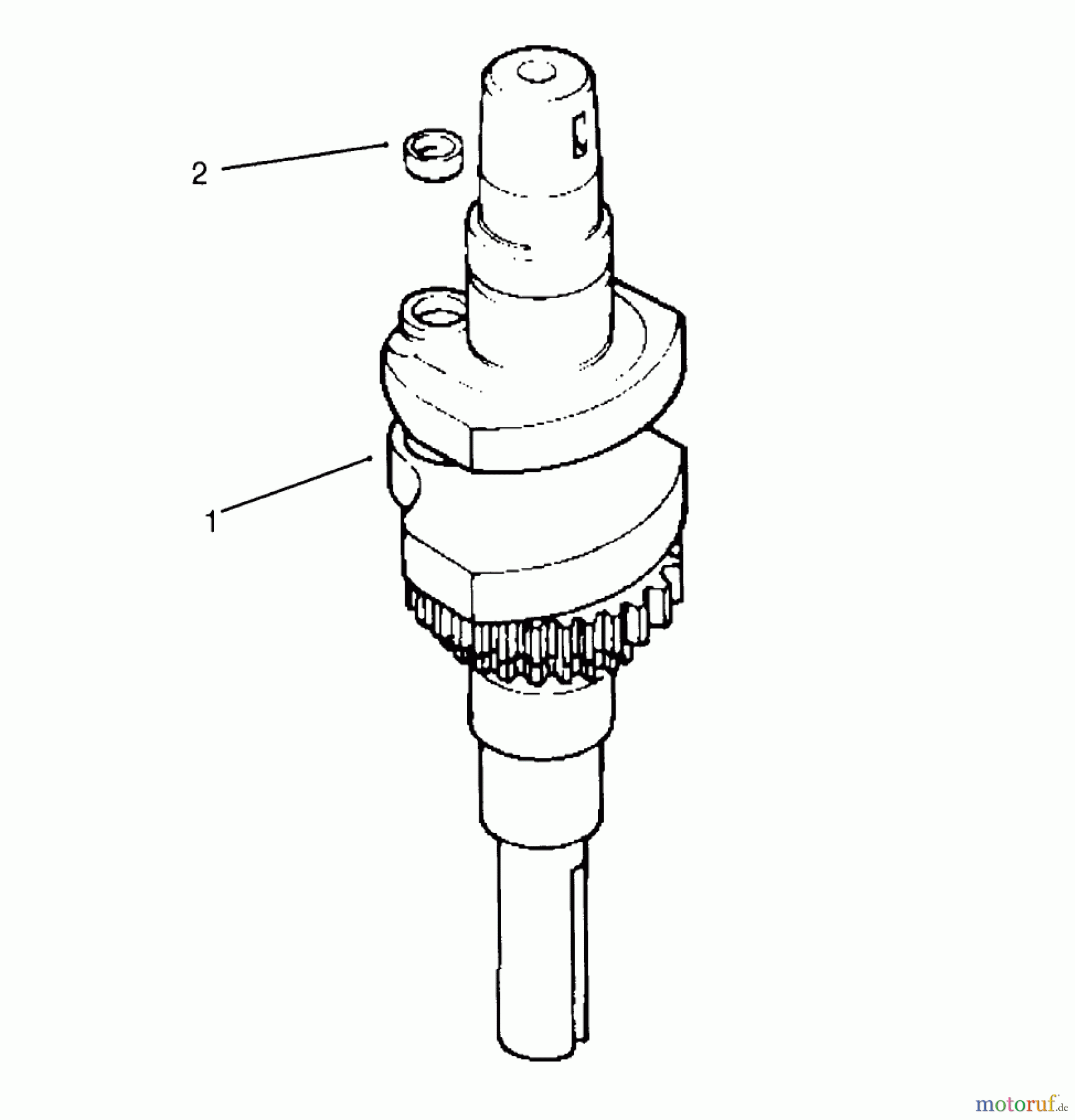  Toro Neu Mowers, Lawn & Garden Tractor Seite 1 72043 (264-H) - Toro 264-H Yard Tractor, 1995 (5900001-5901475) CRANKSHAFT (KOHLER ENGINE CV14S-PS1472) #1