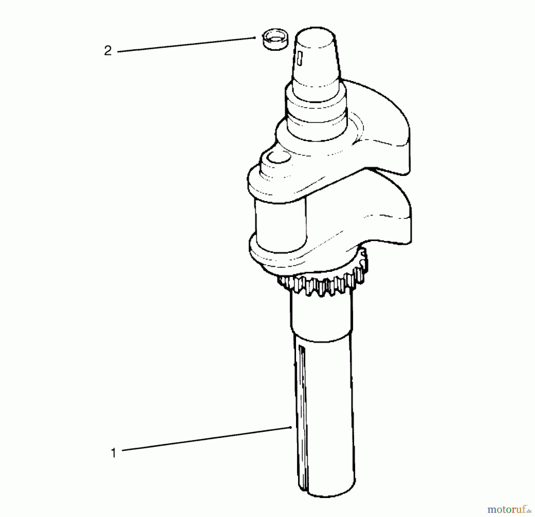  Toro Neu Mowers, Lawn & Garden Tractor Seite 1 72103 (268-H) - Toro 268-H Yard Tractor, 1995 (5900001-5900600) CRANKSHAFT (KOHLER ENGINE CV14S-PS1472) #2