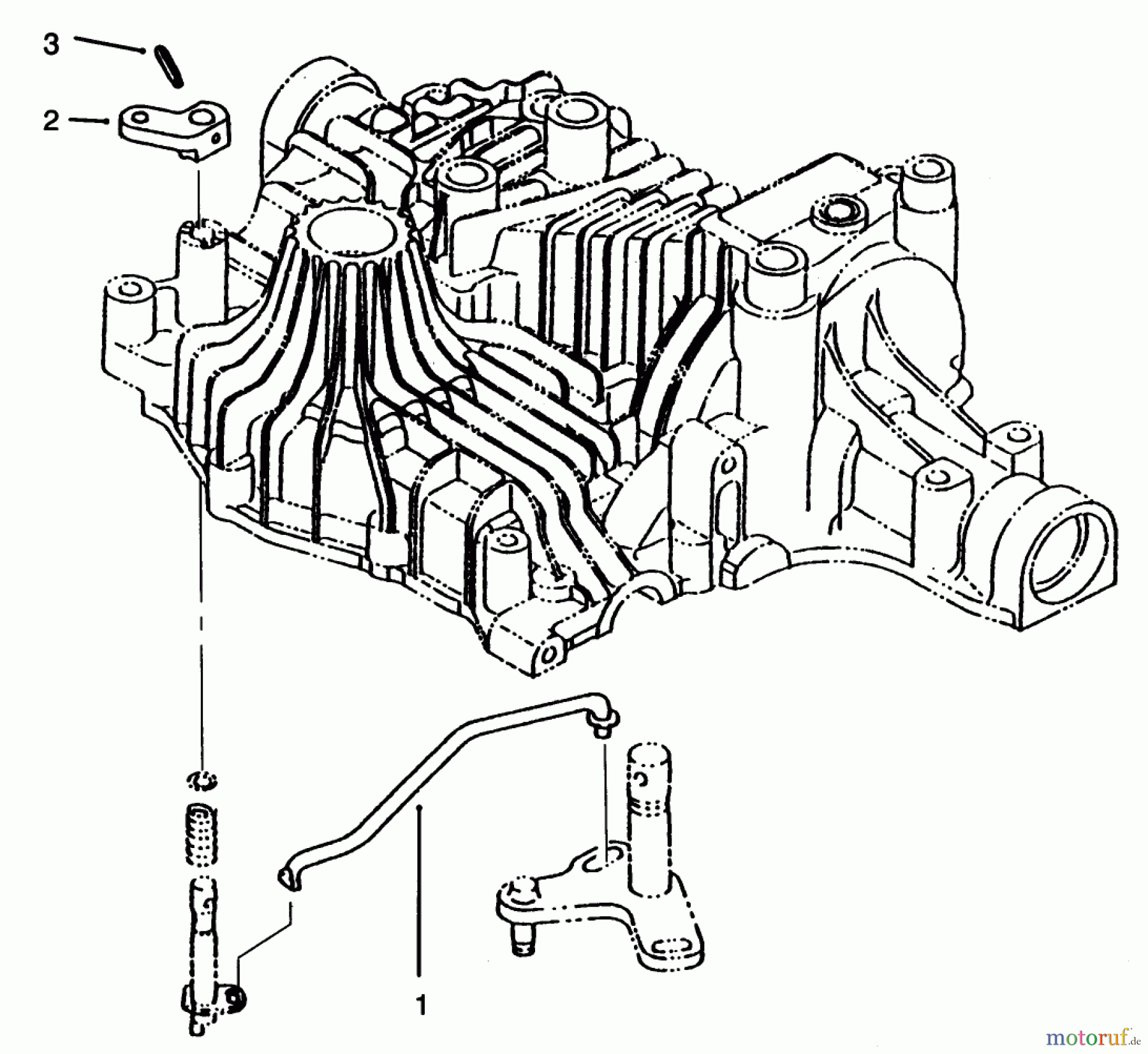  Toro Neu Mowers, Lawn & Garden Tractor Seite 1 72103 (268-H) - Toro 268-H Yard Tractor, 1995 (5900601-5999999) BYPASS RETURN