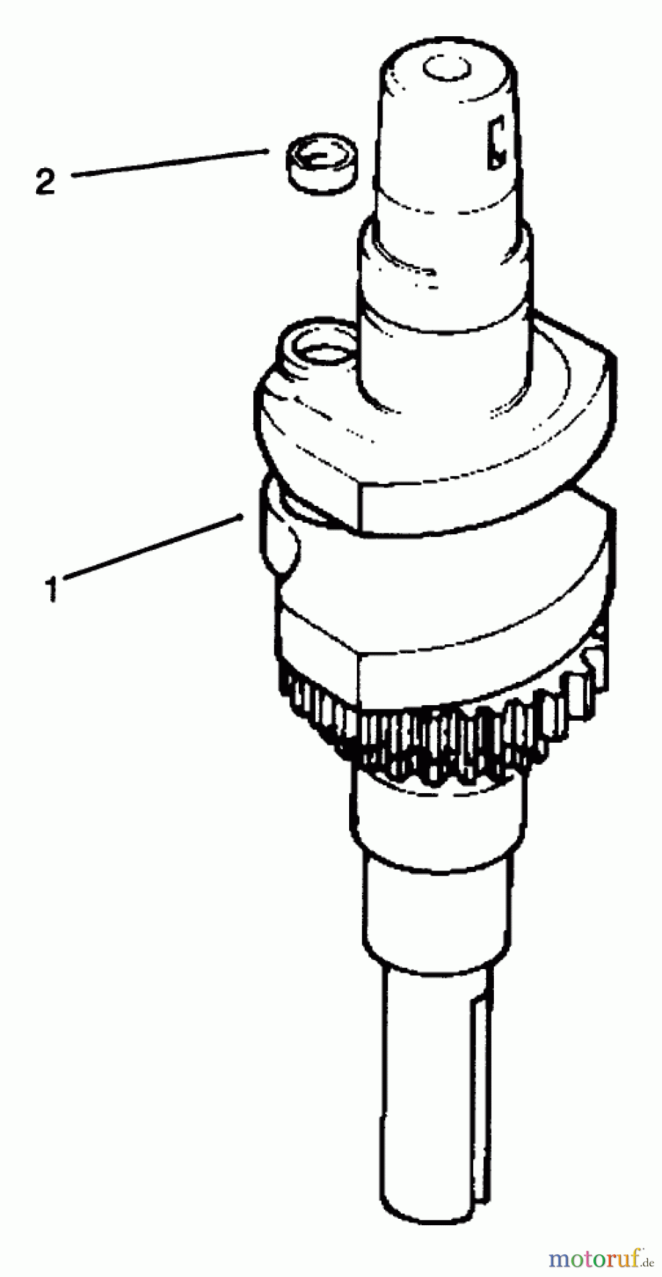  Toro Neu Mowers, Lawn & Garden Tractor Seite 1 72064 (265-H) - Toro 265-H Lawn and Garden Tractor, 1996 (6900001-6999999) CRANKSHAFT