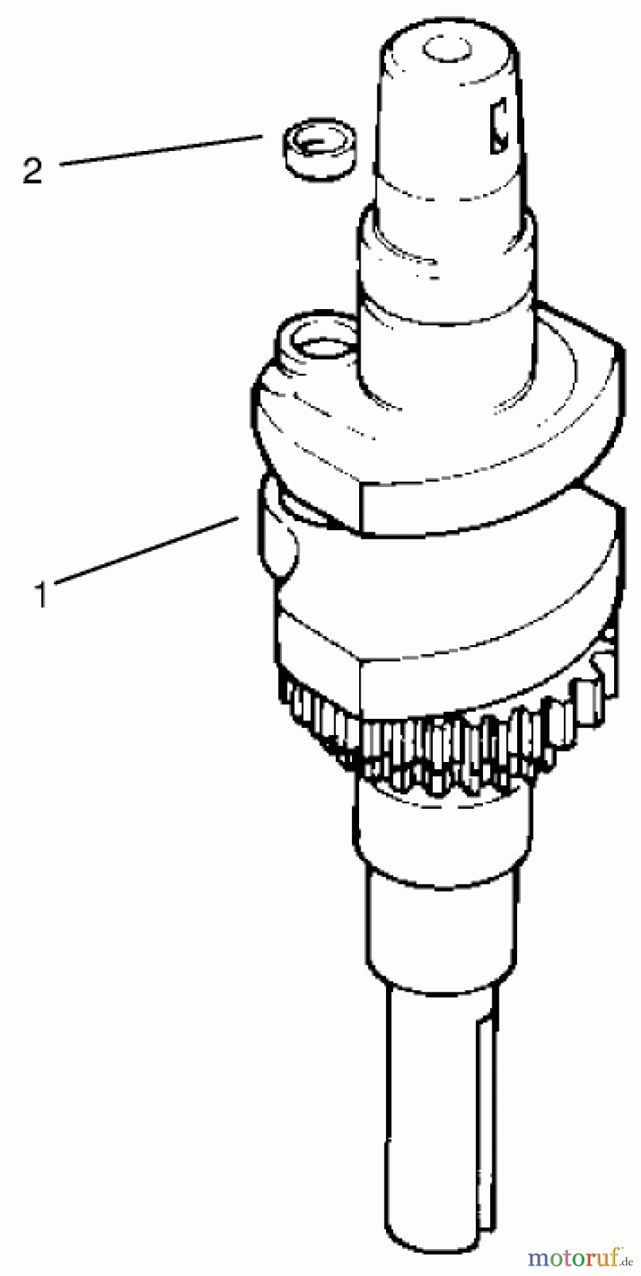  Toro Neu Mowers, Lawn & Garden Tractor Seite 1 72064 (265-H) - Toro 265-H Lawn and Garden Tractor, 1997 (7900001-7999999) CRANKSHAFT