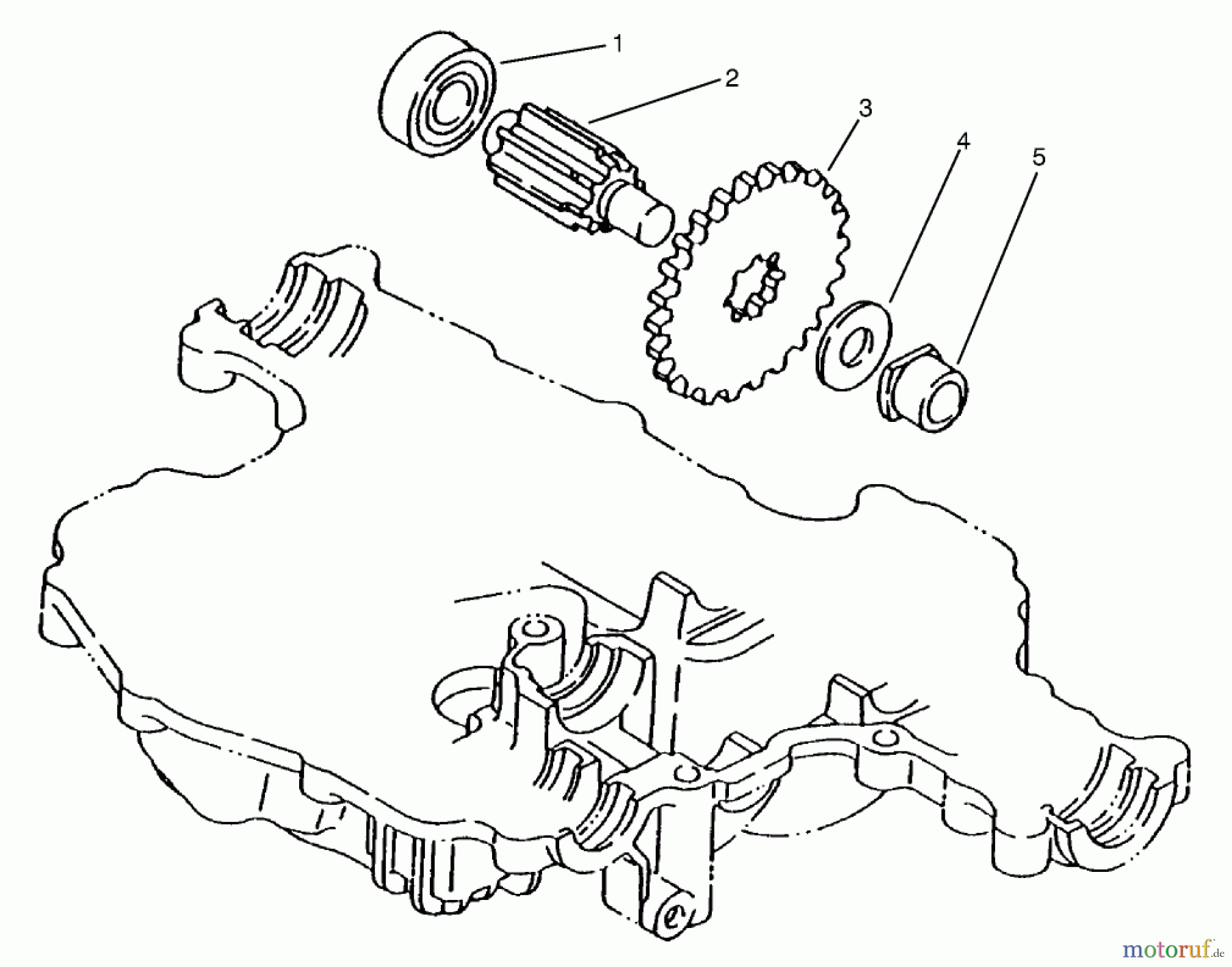  Toro Neu Mowers, Lawn & Garden Tractor Seite 1 72064 (265-H) - Toro 265-H Lawn and Garden Tractor, 1998 (8900001-8900599) FINAL PINION