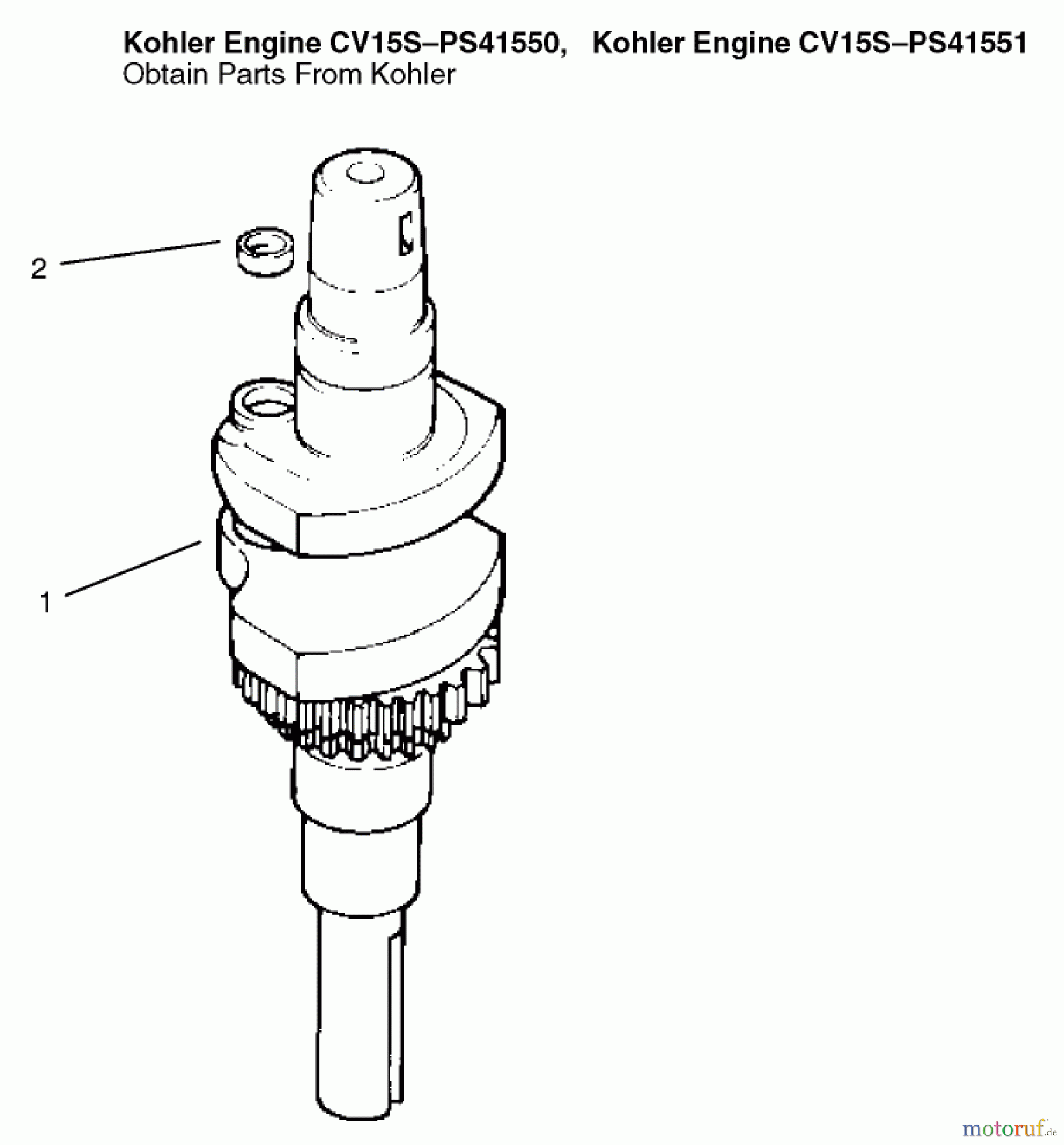  Toro Neu Mowers, Lawn & Garden Tractor Seite 1 72048 (265-H) - Toro 265-H Lawn and Garden Tractor, 1999 (9900001-9999999) CRANKSHAFT