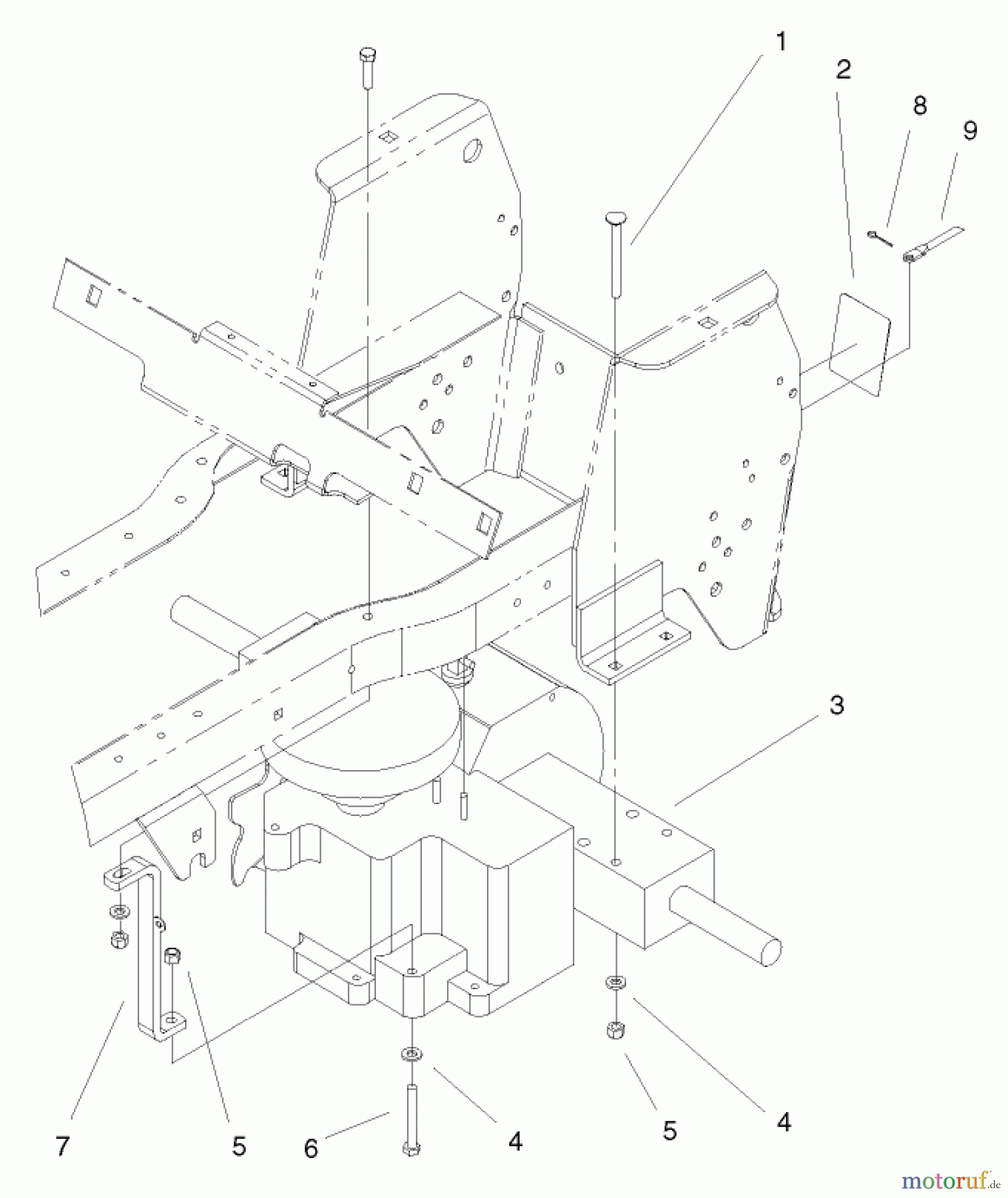  Toro Neu Mowers, Lawn & Garden Tractor Seite 1 72071 (265-H) - Toro 265-H Lawn and Garden Tractor, 2000 (200000001-200999999) HYDRO TRANSAXLE ASSEMBLY