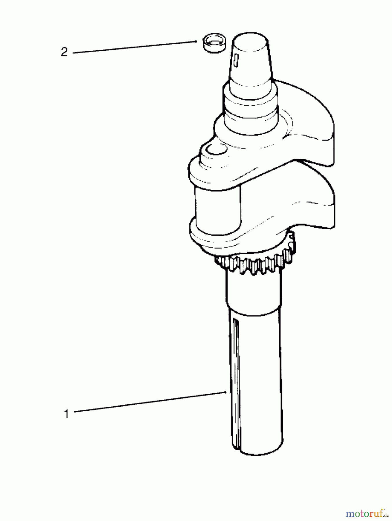  Toro Neu Mowers, Lawn & Garden Tractor Seite 1 72084 (266-H) - Toro 266-H Yard Tractor, 1996 (6900001-6999999) CRANKSHAFT KOHLER ENGINE CV16S-PS61514