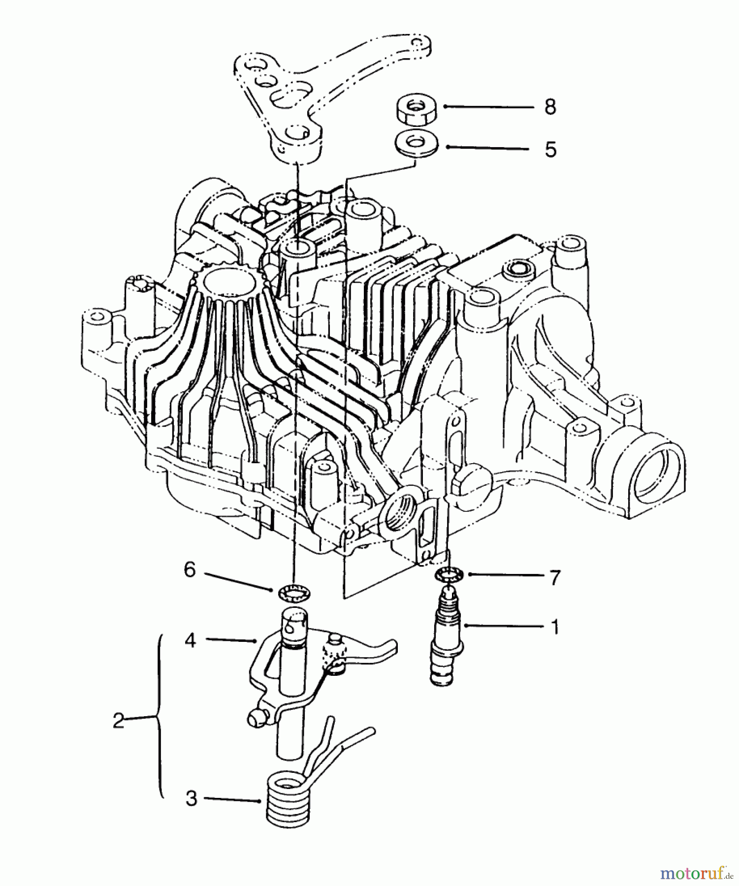  Toro Neu Mowers, Lawn & Garden Tractor Seite 1 72084 (266-H) - Toro 266-H Yard Tractor, 1996 (6900001-6999999) N-CENTERING TUFF TORQ TRANSMISSION K61 (TORO)