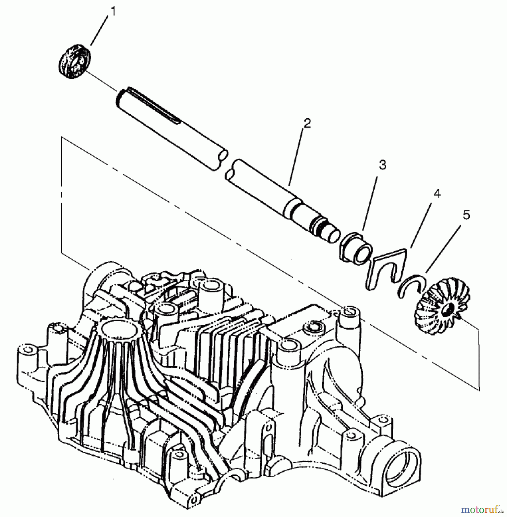  Toro Neu Mowers, Lawn & Garden Tractor Seite 1 72104 (267-H) - Toro 267-H Lawn and Garden Tractor, 1997 (7900001-7999999) AXLE SHAFT