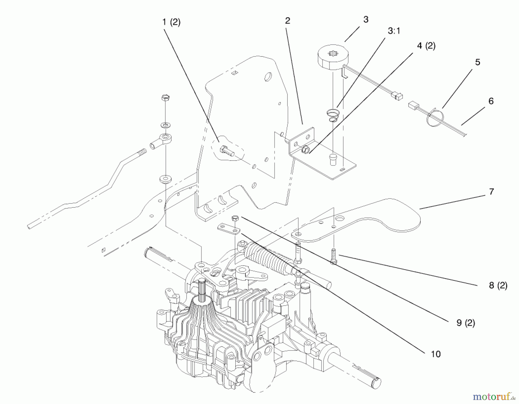  Toro Neu Mowers, Lawn & Garden Tractor Seite 1 72085 (267-H) - Toro 267-H Lawn and Garden Tractor, 1998 (8900001-8900399) CRUISE CONTROL