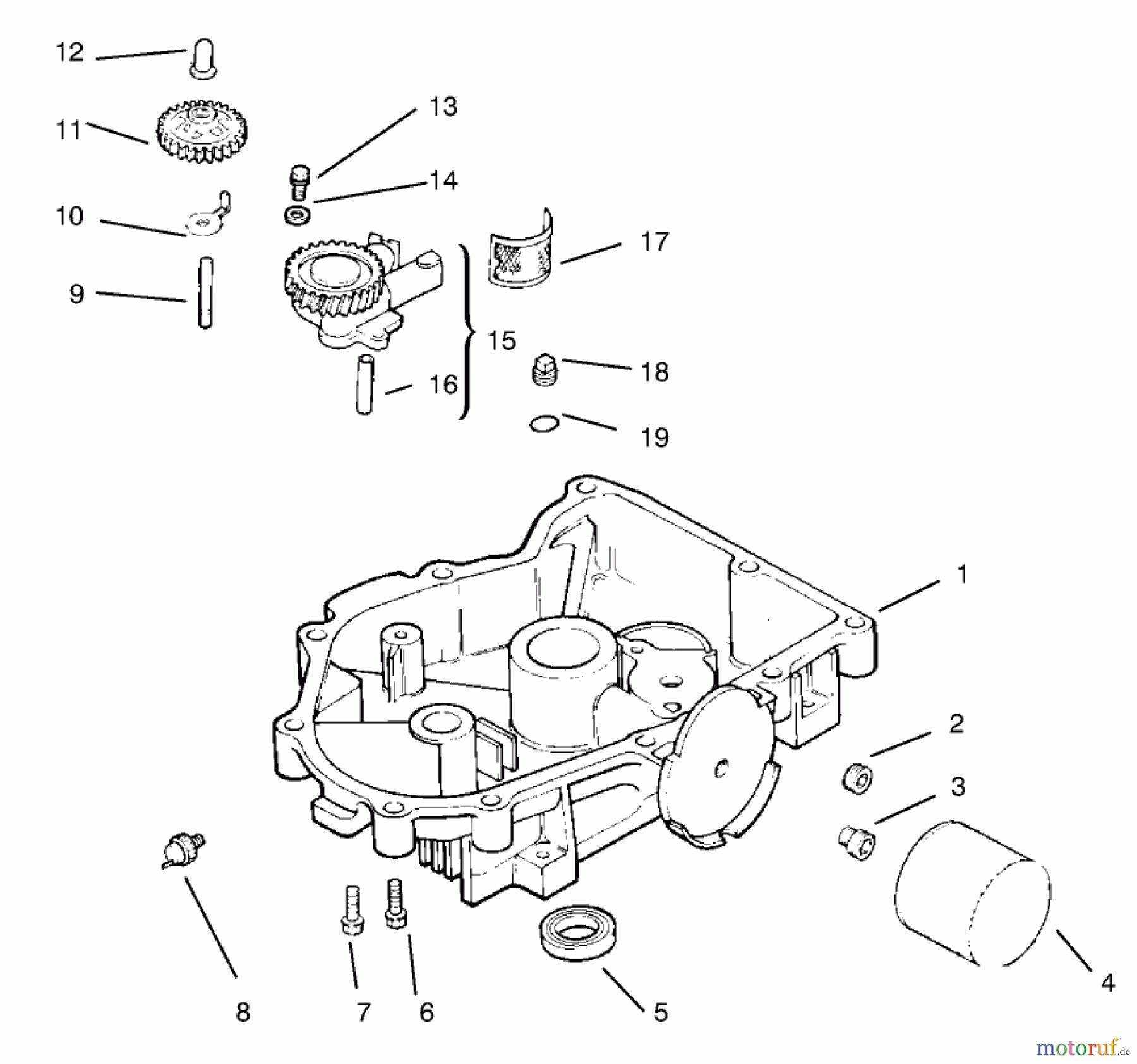  Toro Neu Mowers, Lawn & Garden Tractor Seite 1 72104 (267-H) - Toro 267-H Lawn and Garden Tractor, 1998 (8900600-8999999) OIL PAN/LUBRICATION