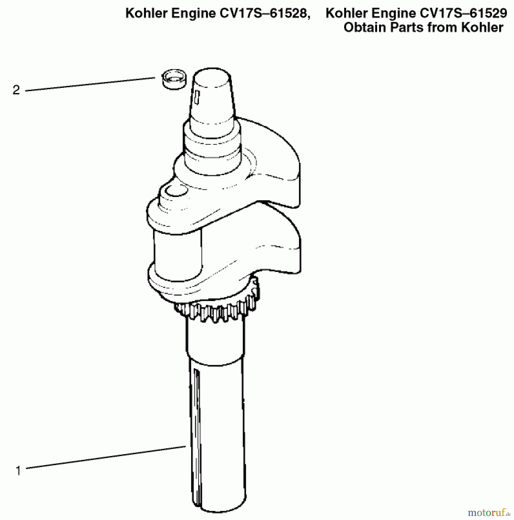  Toro Neu Mowers, Lawn & Garden Tractor Seite 1 72086 (268-H) - Toro 268-H Lawn and Garden Tractor, 1999 (9900001-9999999) CRANKSHAFT