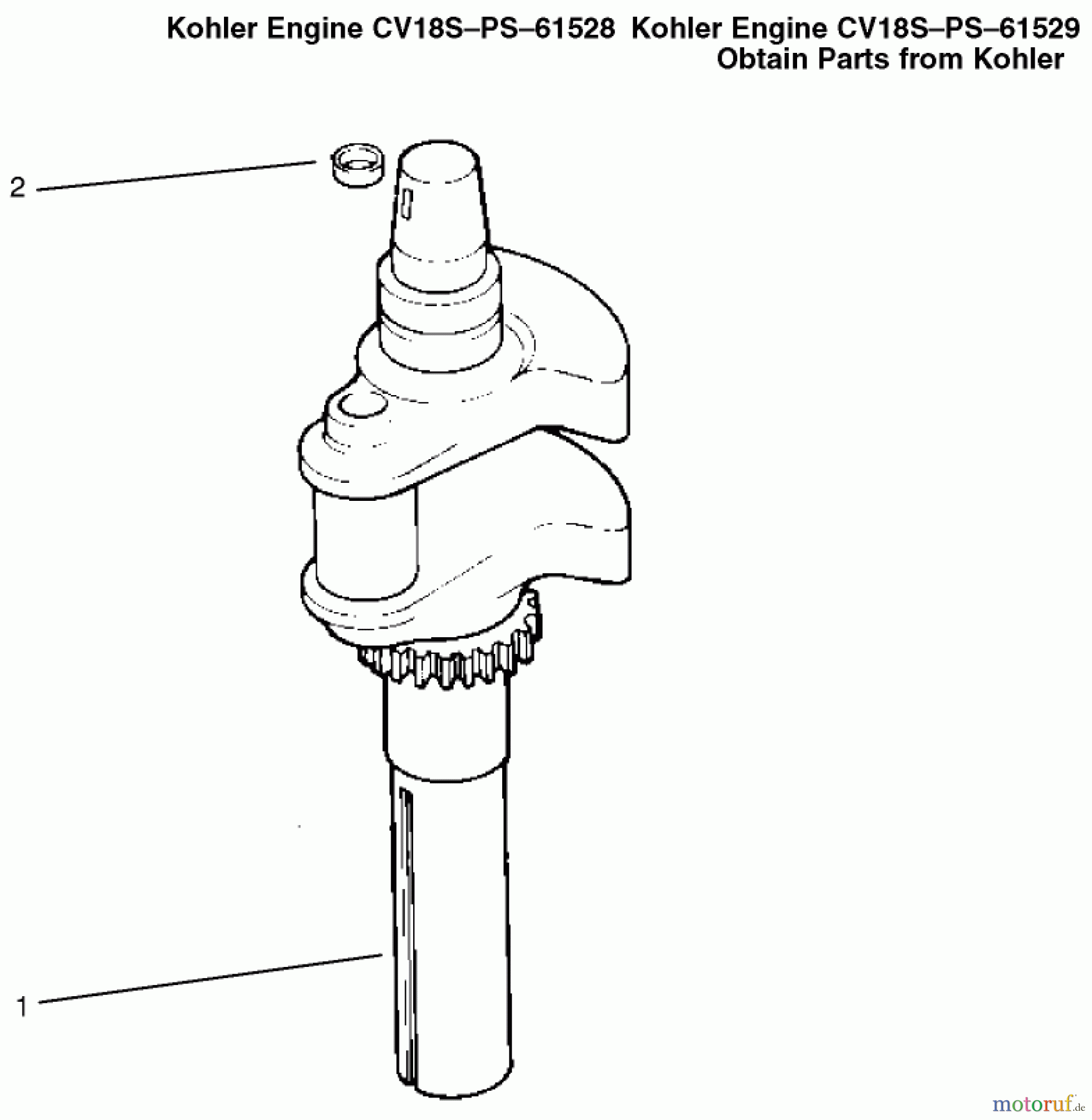  Toro Neu Mowers, Lawn & Garden Tractor Seite 1 72087 (268-H) - Toro 268-H Lawn and Garden Tractor, 2000 (200000001-200999999) CRANKSHAFT