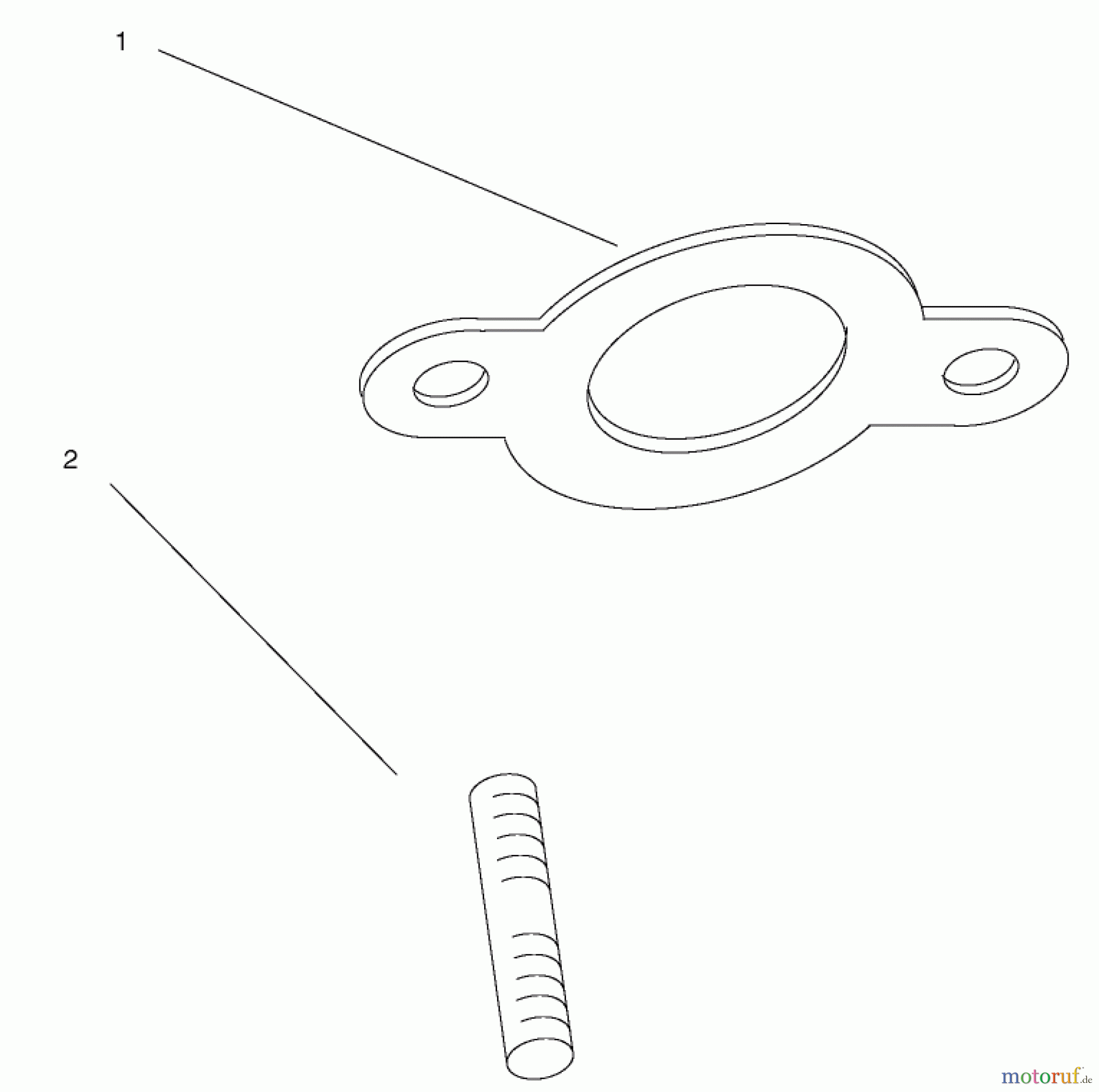  Toro Neu Mowers, Lawn & Garden Tractor Seite 1 72087 (268-H) - Toro 268-H Lawn and Garden Tractor, 2001 (210000001-210999999) EXHAUST ASSEMBLY KOHLER CV18S-PS-61528 AND CV18S-PS-61529