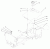 Toro 72107 (268-HE) - 268-HE Lawn and Garden Tractor, 2001 (210000001-210999999) Listas de piezas de repuesto y dibujos FUEL TANK ASSEMBLY