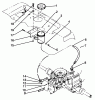 Toro 72101 (246-H) - 246-H Yard Tractor, 1993 (3900001-3999999) Listas de piezas de repuesto y dibujos HYDRAULIC RESERVOIR ASSEMBLY