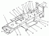 Toro 72101 (246-H) - 246-H Yard Tractor, 1993 (3900001-3999999) Listas de piezas de repuesto y dibujos MAIN FRAME ASSEMBLY