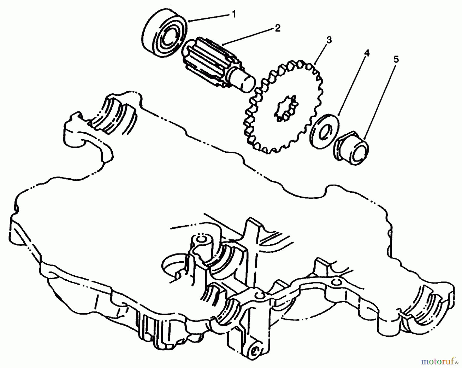  Toro Neu Mowers, Lawn & Garden Tractor Seite 1 72102 (269-H) - Toro 269-H Lawn and Garden Tractor, 1996 (6900001-6999999) FINAL PINION