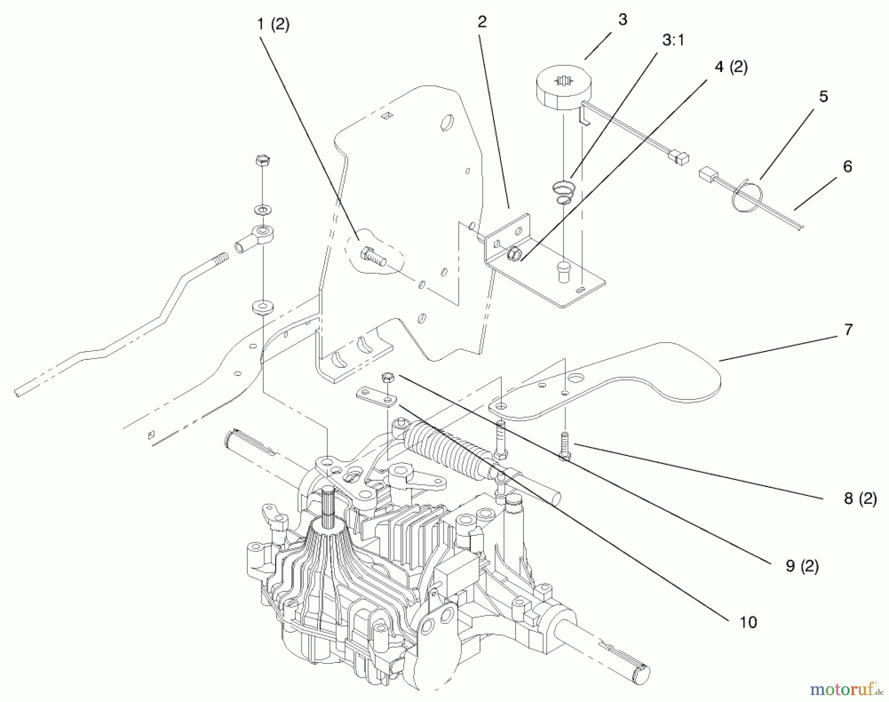  Toro Neu Mowers, Lawn & Garden Tractor Seite 1 72102 (269-H) - Toro 269-H Lawn and Garden Tractor, 1997 (7900001-7999999) CRUISE CONTROL