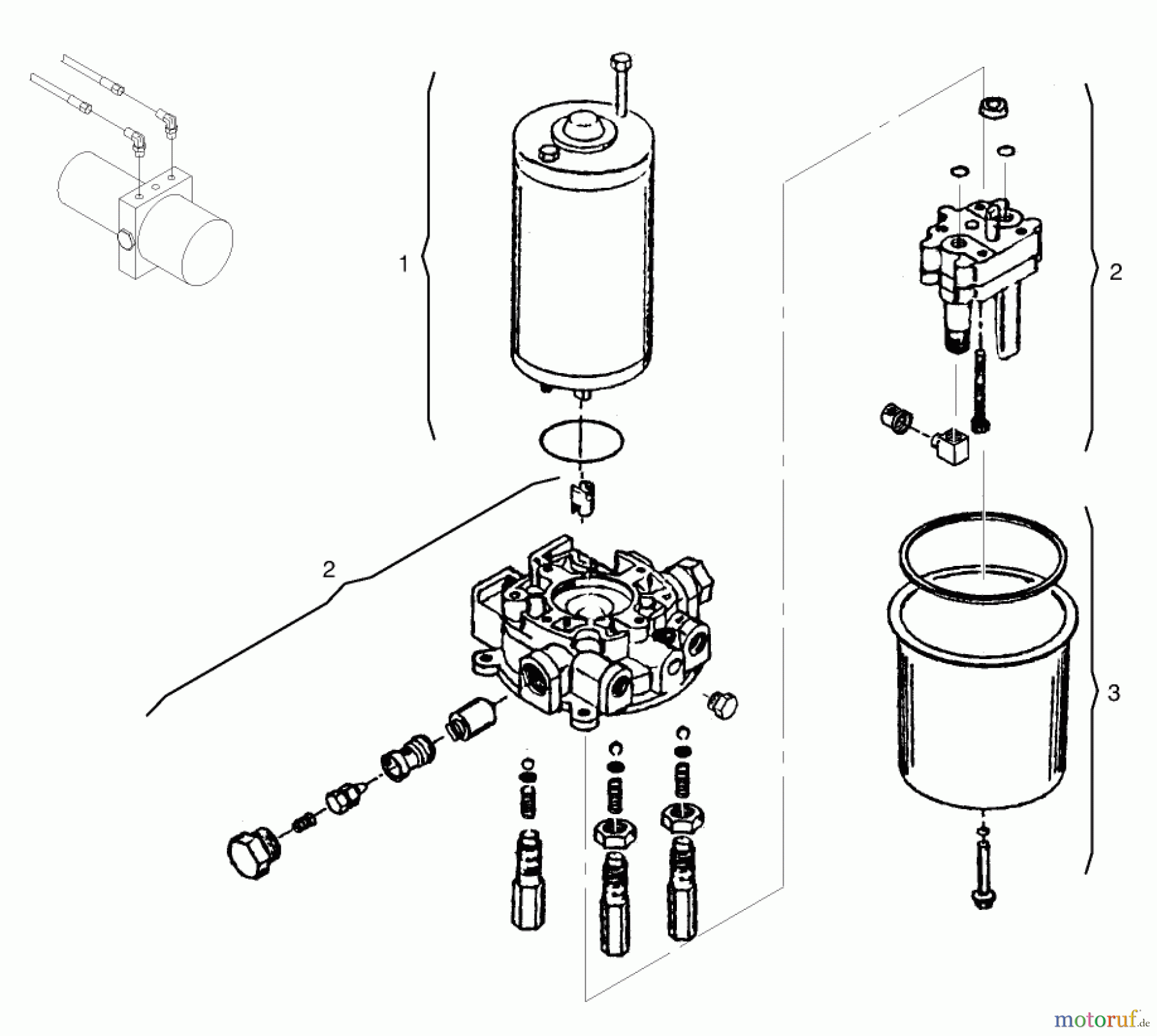  Toro Neu Mowers, Lawn & Garden Tractor Seite 1 72102 (269-H) - Toro 269-H Lawn and Garden Tractor, 1998 (8900400-8999999) PUMP ASSEMBLY