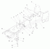 Toro 72108 (270-H) - 270-H Lawn and Garden Tractor, 2000 (200000001-200999999) Listas de piezas de repuesto y dibujos FRAME ASSEMBLY