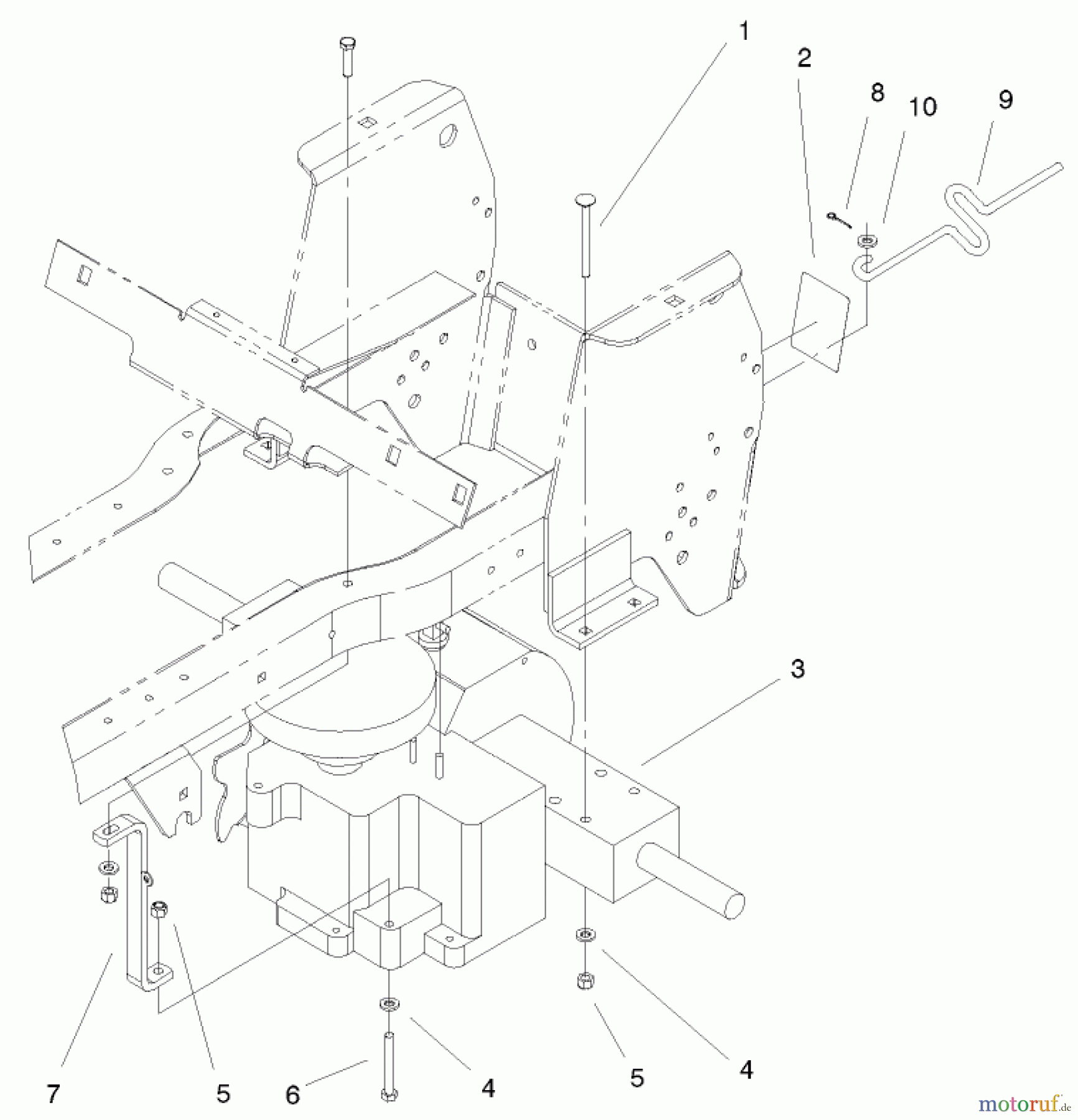  Toro Neu Mowers, Lawn & Garden Tractor Seite 1 72108 (270-H) - Toro 270-H Lawn and Garden Tractor, 2001 (210000001-210999999) HYDRO TRANSAXLE ASSEMBLY