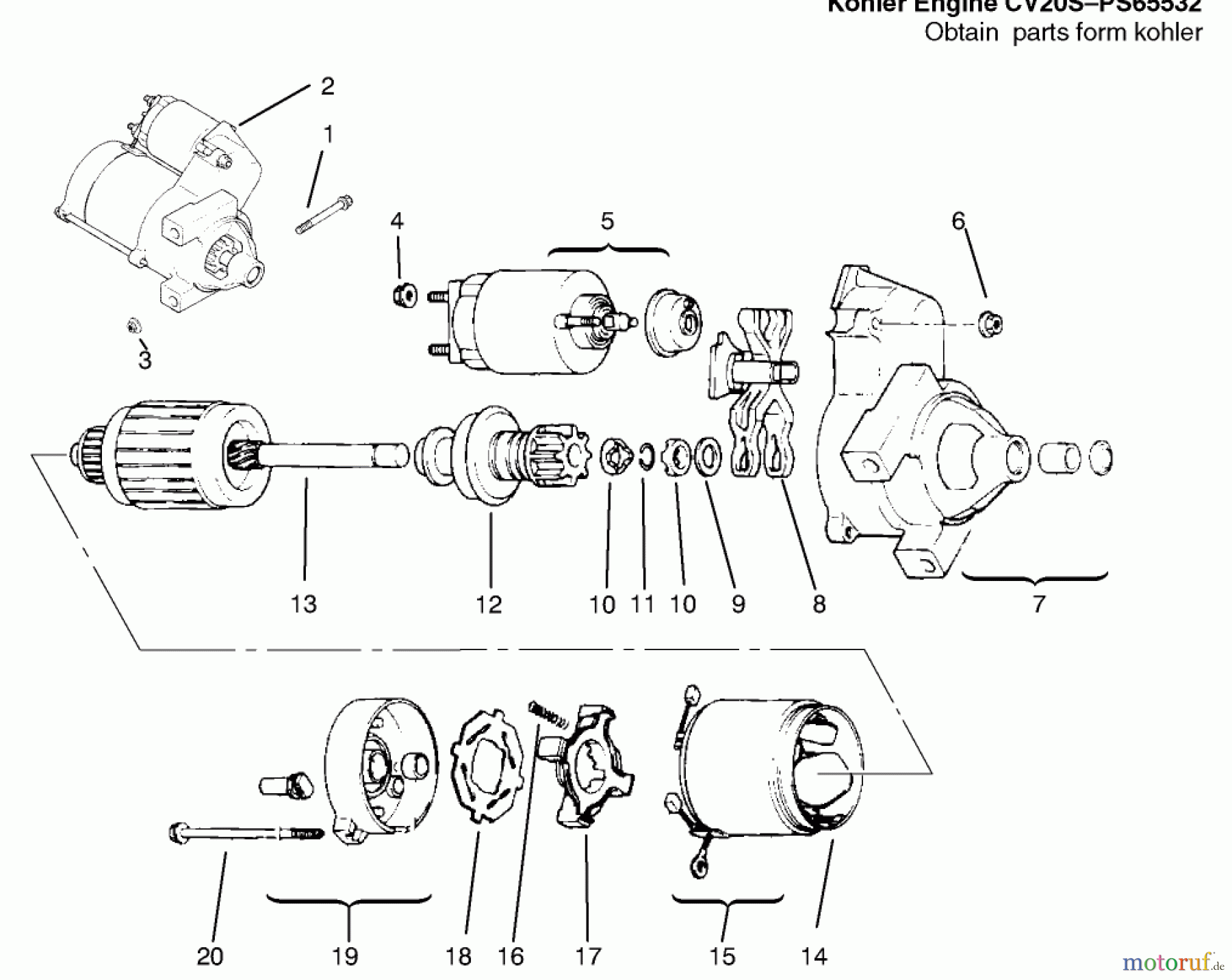  Toro Neu Mowers, Lawn & Garden Tractor Seite 1 72110 (270-H) - Toro 270-H Lawn and Garden Tractor, 1996 (6900001-6999999) STARTING SYSTEM