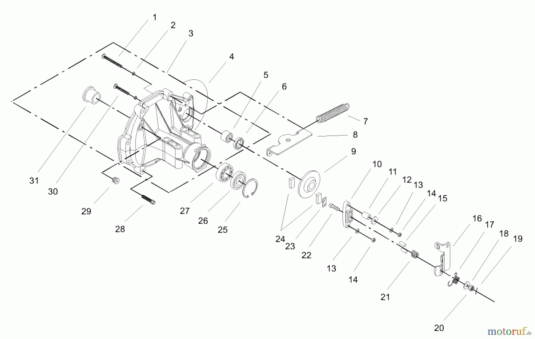  Toro Neu Mowers, Lawn & Garden Tractor Seite 1 72200 (416XT) - Toro 416XT Garden Tractor, 2003 (230000001-230999999) BRAKE ASSEMBLY #2