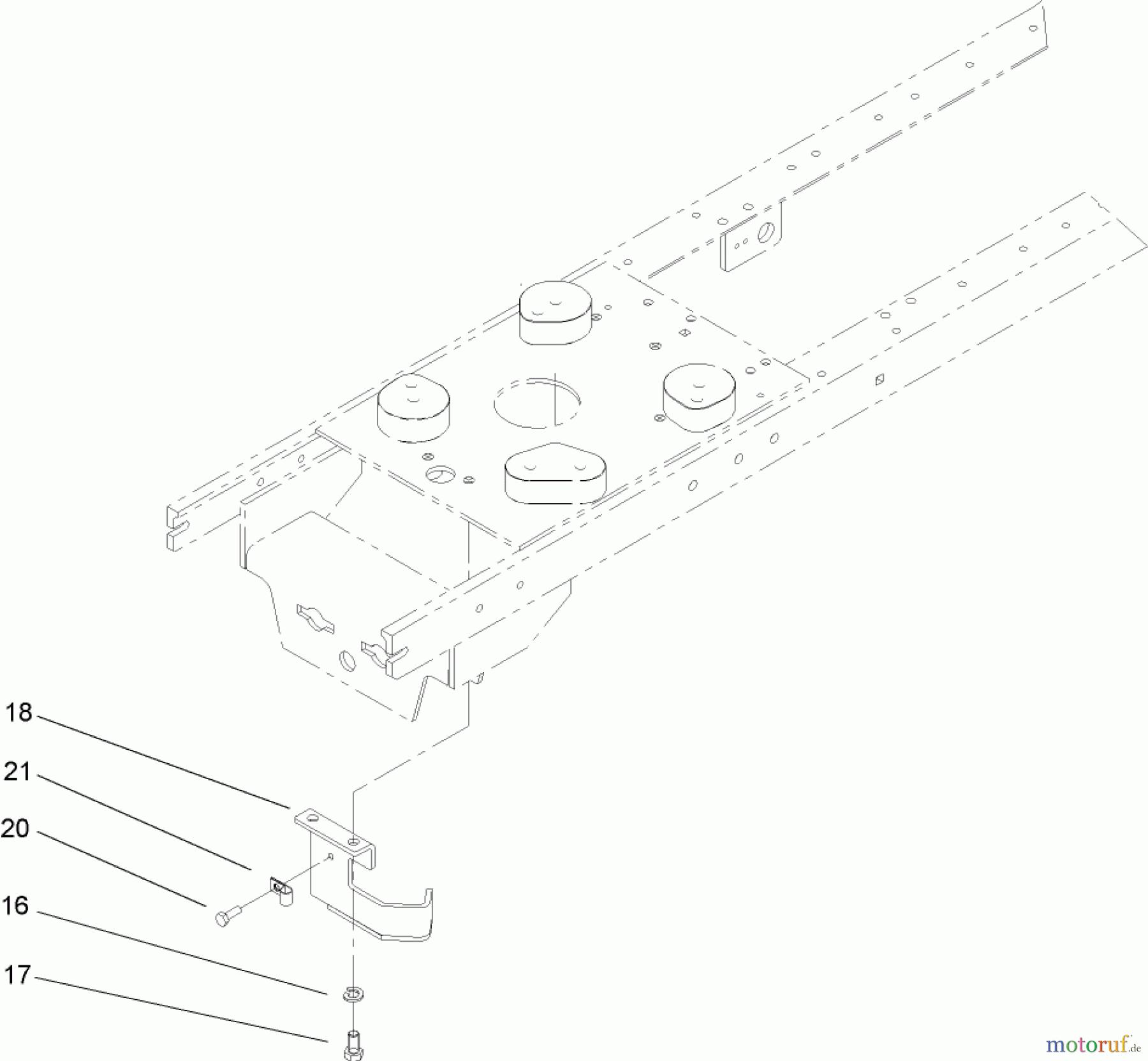  Toro Neu Mowers, Lawn & Garden Tractor Seite 1 72201 (420) - Toro 420 Garden Tractor, 2005 (250000001-250999999) PTO STOP ASSEMBLY