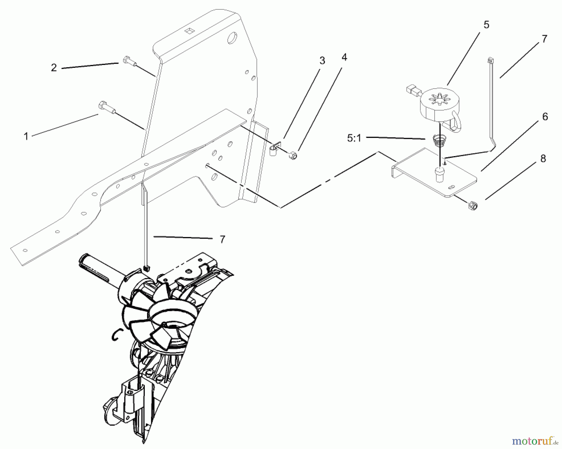  Toro Neu Mowers, Lawn & Garden Tractor Seite 1 72212 (419XT) - Toro 419XT Garden Tractor, 2004 (240000001-240999999) CRUISE CONTROL ASSEMBLY