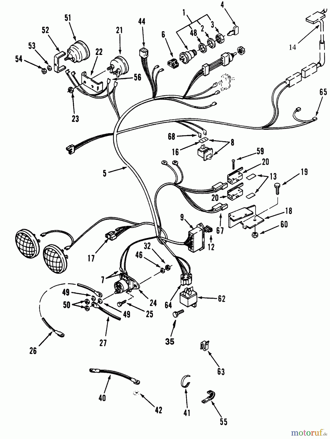  Toro Neu Mowers, Lawn & Garden Tractor Seite 1 73400 (314-8) - Toro 314-8 Garden Tractor, 1996 (SN 6900001-6999999) ELECTRICAL SYSTEM #1