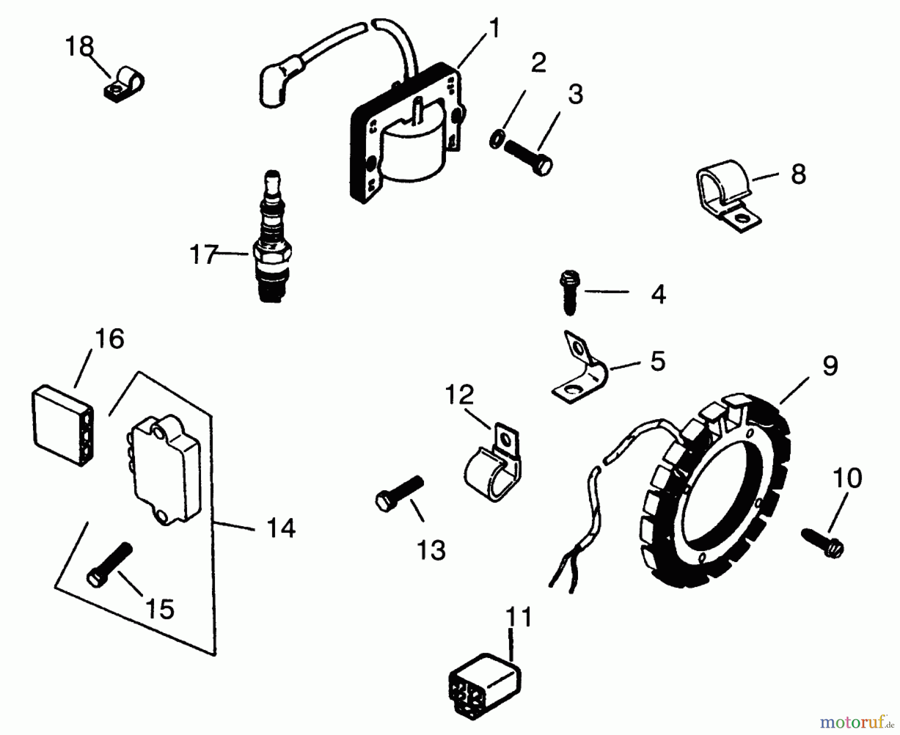  Toro Neu Mowers, Lawn & Garden Tractor Seite 1 73401 (314-H) - Toro 314-H Garden Tractor, 1993 (3900001-3999999) IGNITION SYSTEM