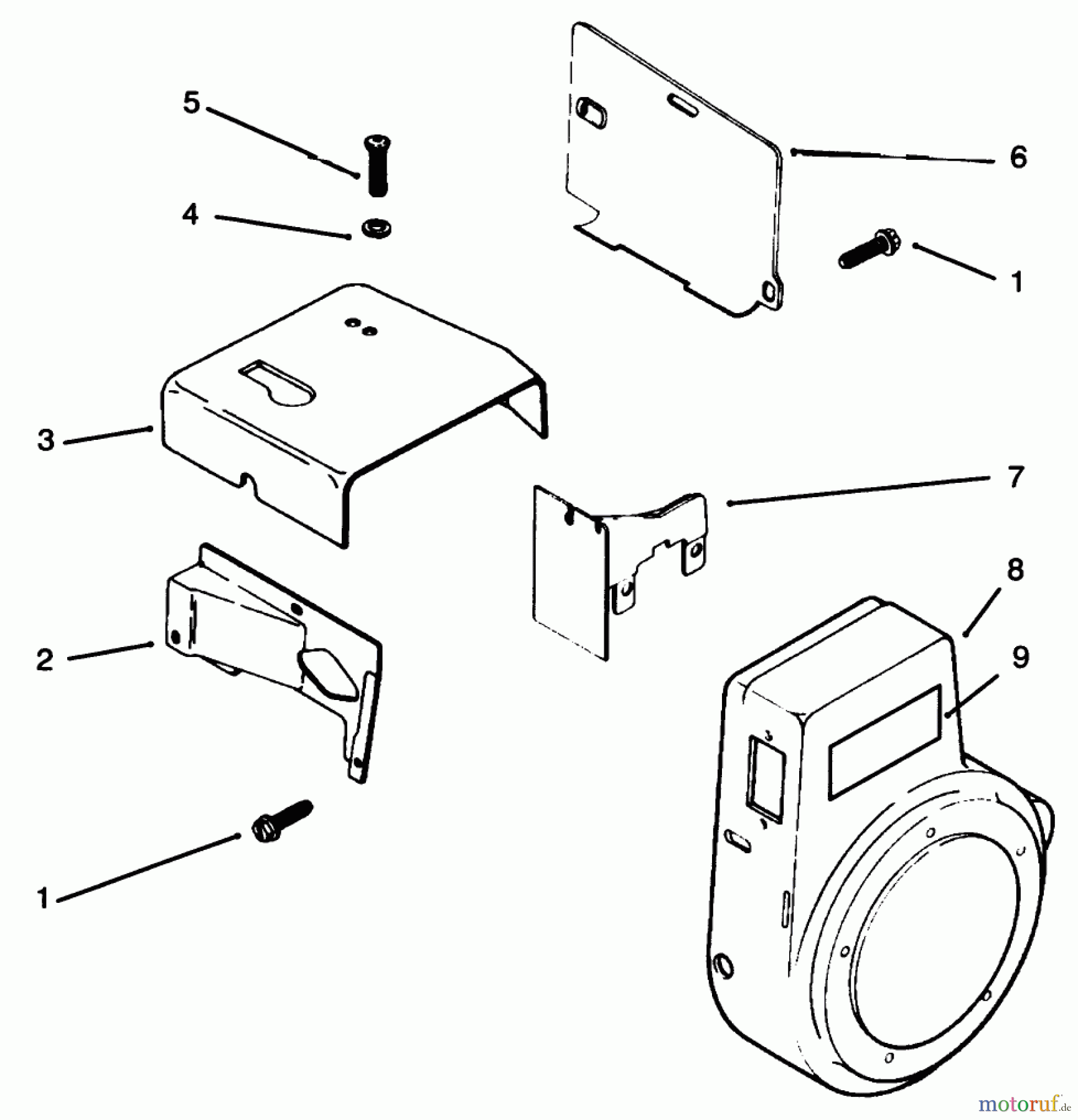  Toro Neu Mowers, Lawn & Garden Tractor Seite 1 73401 (314-H) - Toro 314-H Garden Tractor, 1995 (5900261-5901260) BAFFLES AND SHROUDS