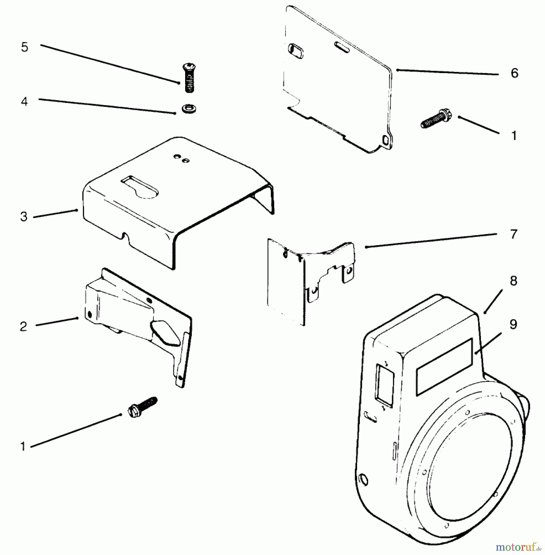  Toro Neu Mowers, Lawn & Garden Tractor Seite 1 73402 (314-8) - Toro 314-8 Garden Tractor, 1996 (6900001-6999999) BAFFLES AND SHROUDS