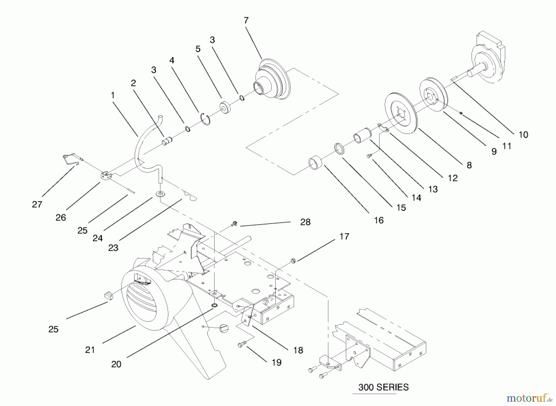  Toro Neu Mowers, Lawn & Garden Tractor Seite 1 73403 (314-H) - Toro 314-H Garden Tractor, 1997 (7900001-7999999) PTO CLUTCH AND COVER