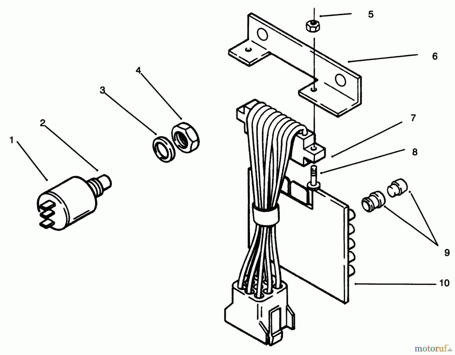  Toro Neu Mowers, Lawn & Garden Tractor Seite 1 73420 (416-8) - Toro 416-8 Garden Tractor, 1996 (6900001-6999999) ELECTRICAL SYSTEM #1