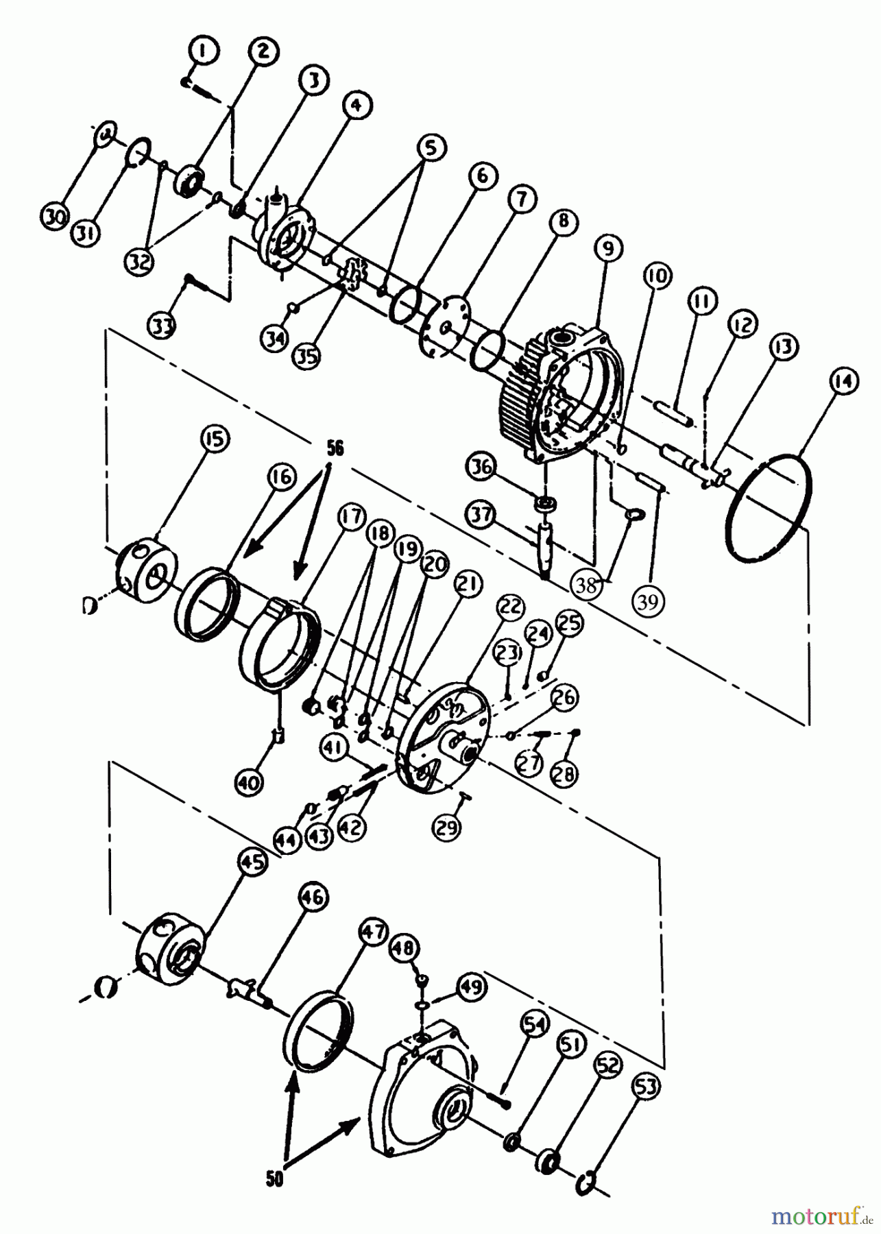  Toro Neu Mowers, Lawn & Garden Tractor Seite 1 73421 (416-H) - Toro 416-H Garden Tractor, 1995 (5900001-5901046) HYDRAULIC PUMP AND MOTOR