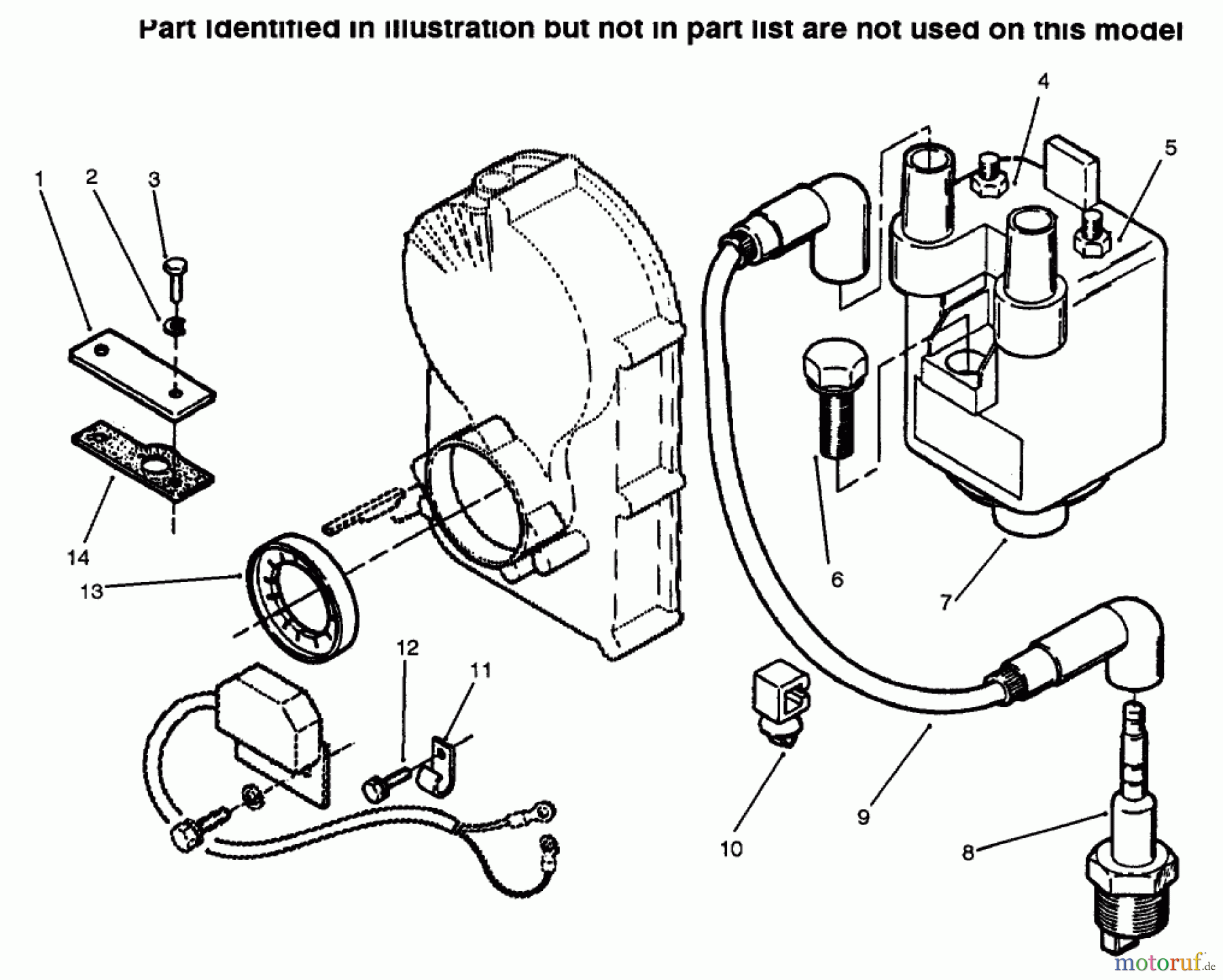  Toro Neu Mowers, Lawn & Garden Tractor Seite 1 73423 (416-H) - Toro 416-H Garden Tractor, 1996 (6900001-6999999) IGNITION ELECTRONICS